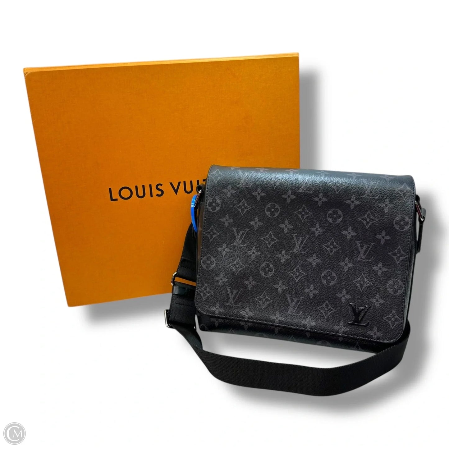 District PM Monogram Eclipse Crossbody Luxury Designer By Louis Vuitton, Size: Medium