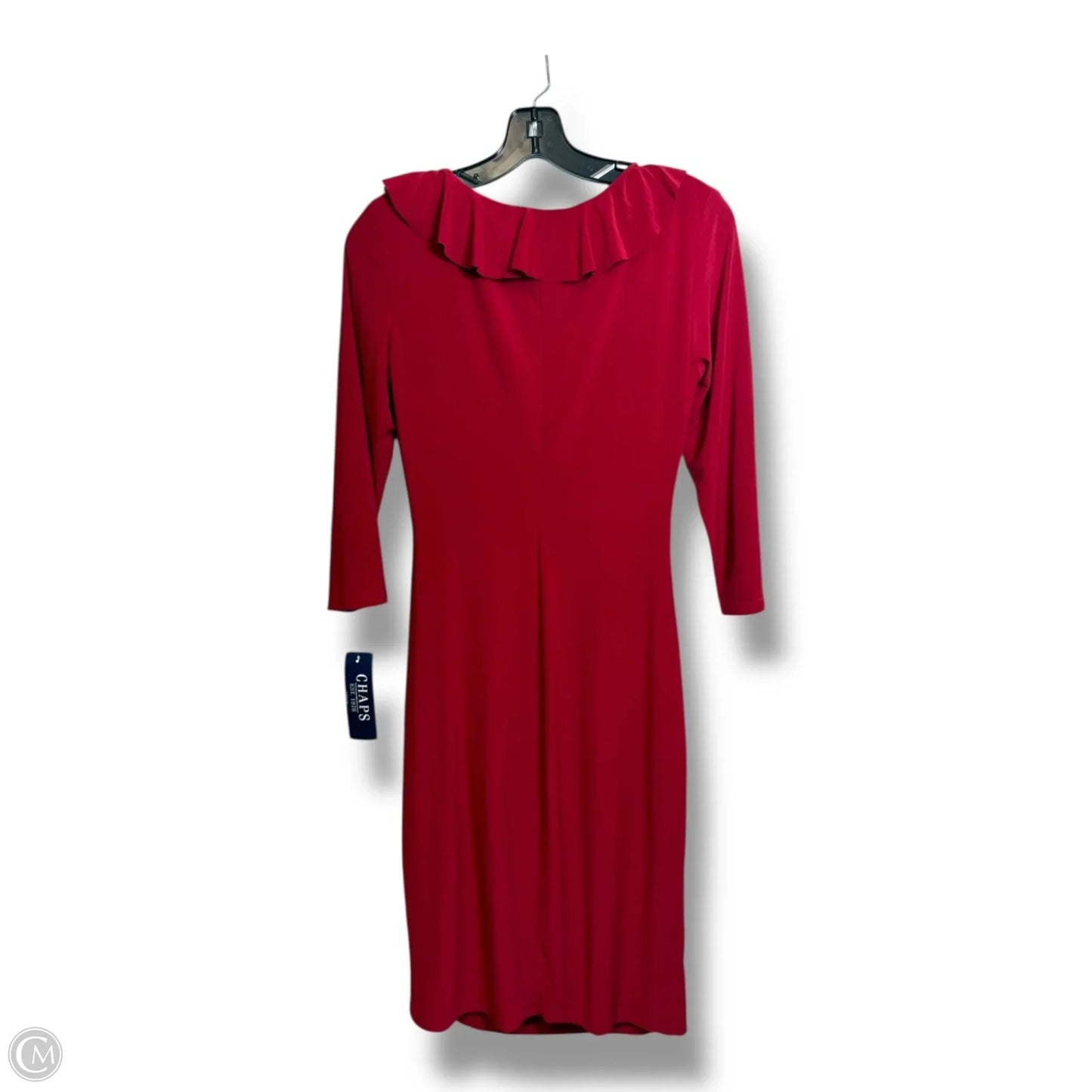 Dress Casual Midi By Chaps In Red, Size: S