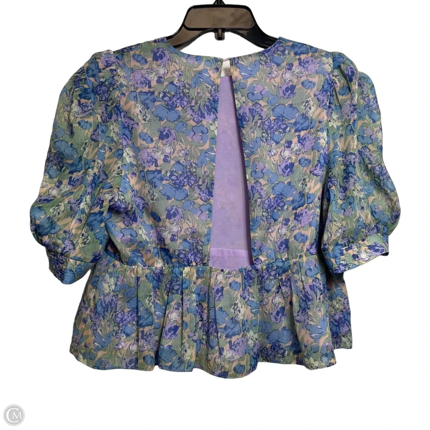 Top Short Sleeve By En Saison In Floral Print, Size: M