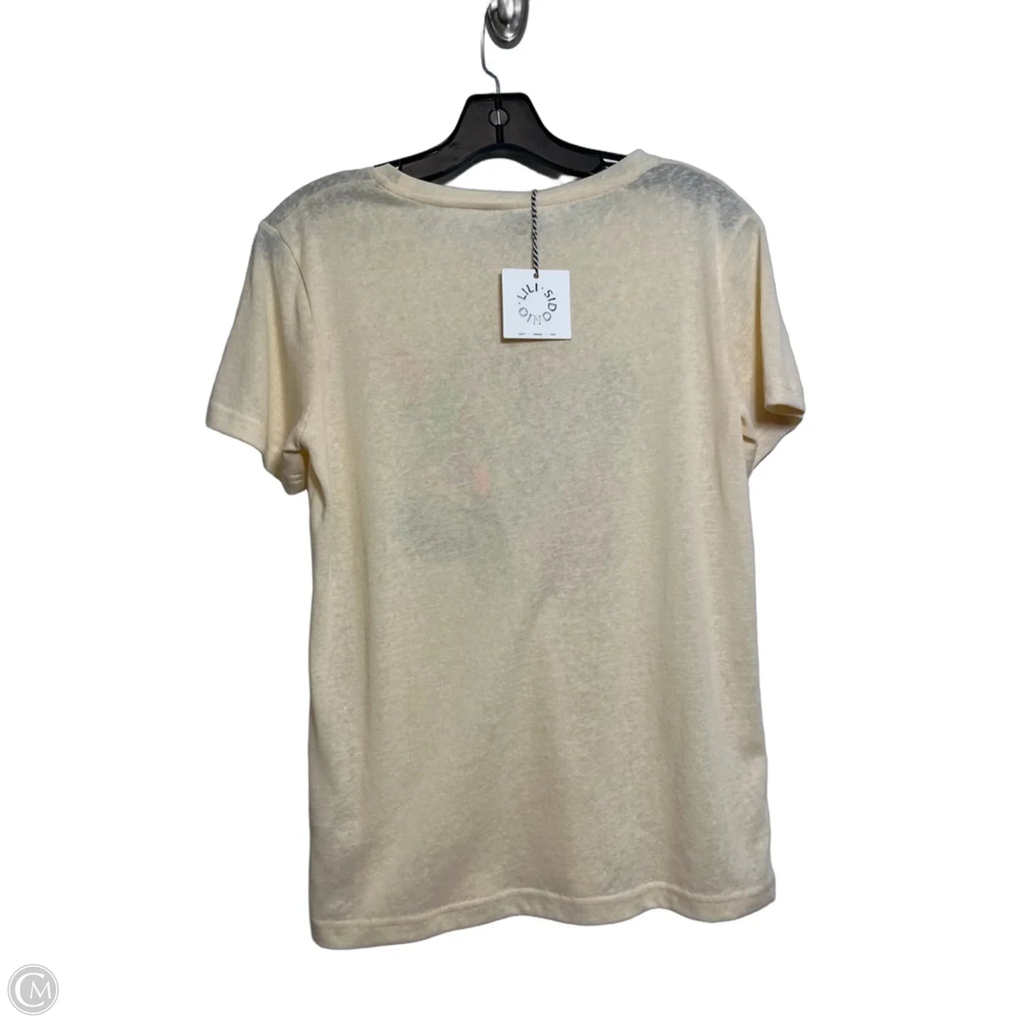 Top Short Sleeve Basic By Lili Sidonio In Cream, Size: M