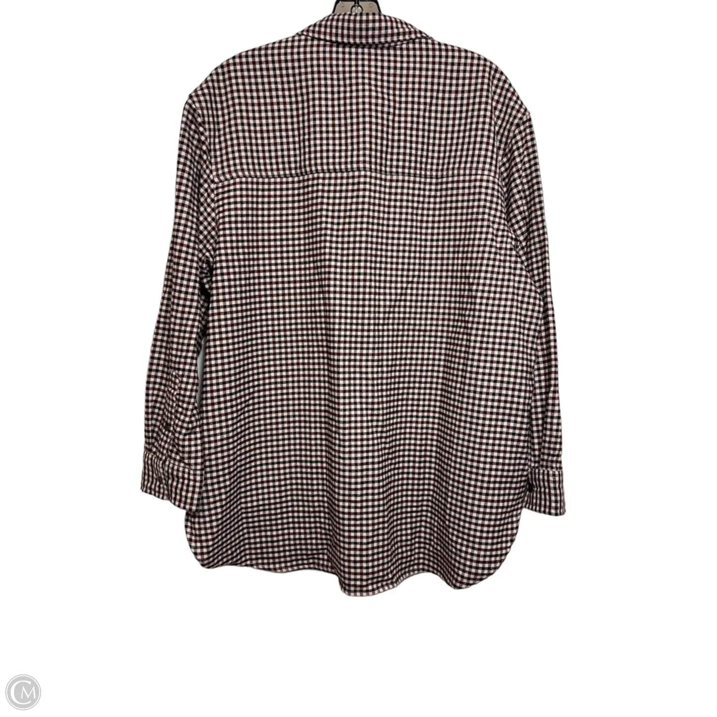 Jacket Shirt By Abercrombie And Fitch In Plaid Pattern, Size: L
