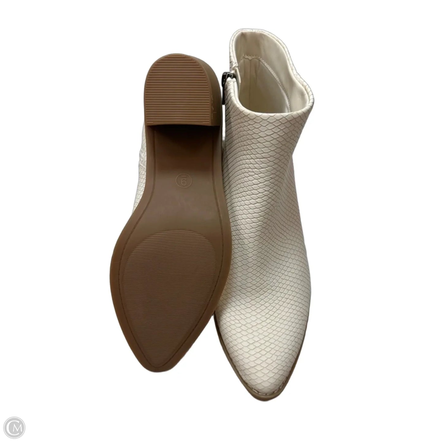Boots Ankle Heels By Universal Thread In White, Size: 9