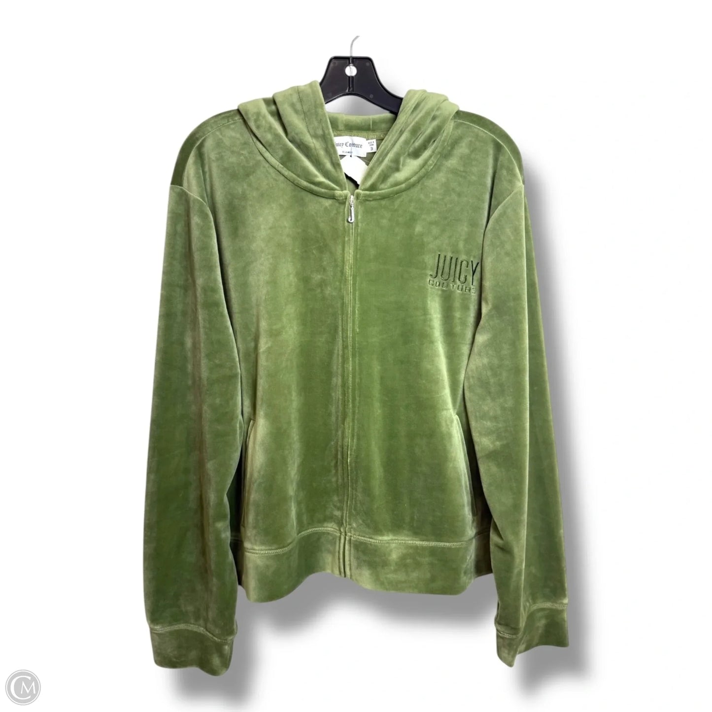 Sweatshirt Hoodie By Juicy Couture In Green, Size: 3x
