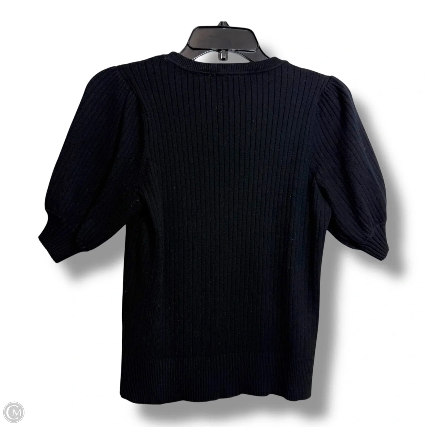 Sweater Short Sleeve By Elie Tahari In Black, Size: M