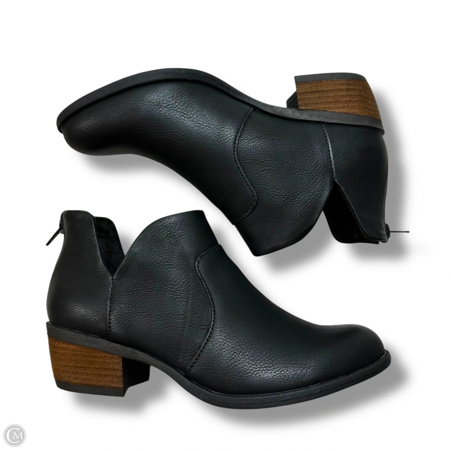 Boots Ankle Flats By Boc In Black, Size: 7