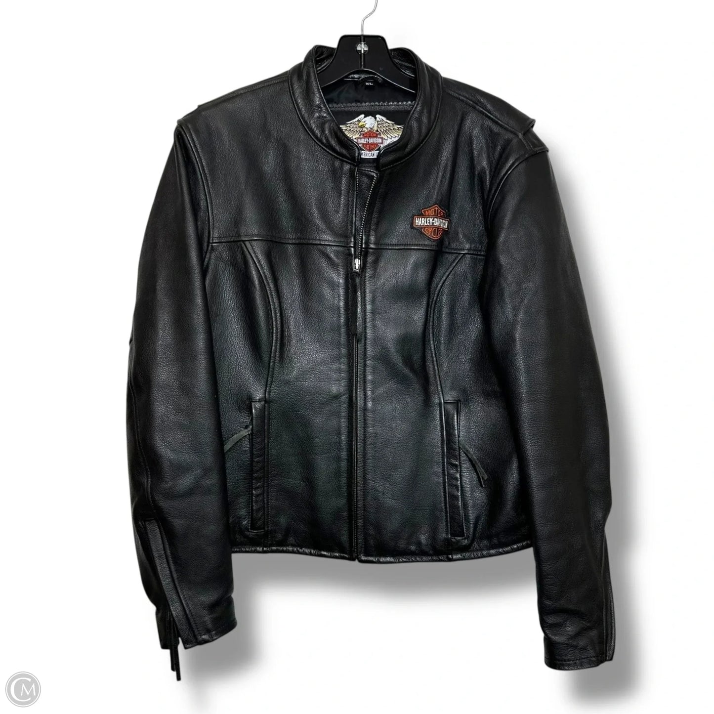 Coat Leather By Harley Davidson In Black, Size: Xl