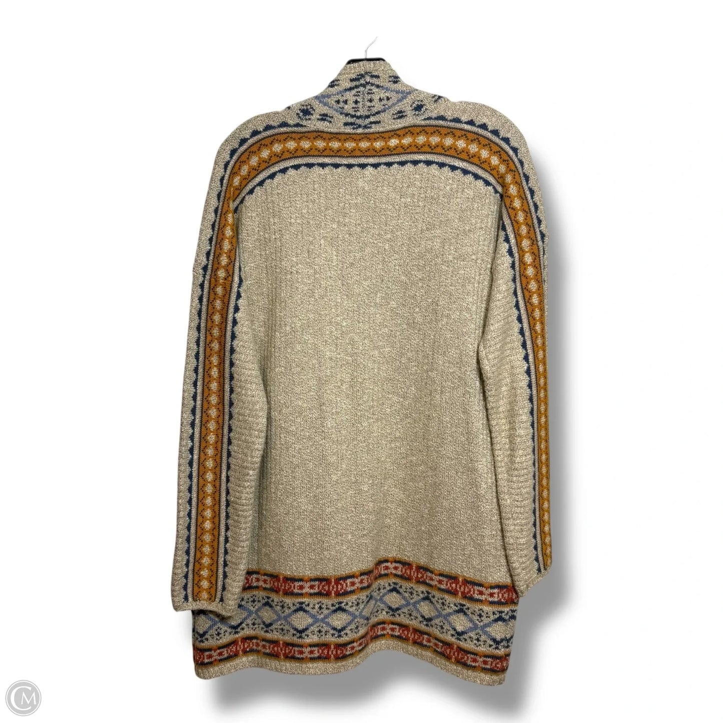 Cardigan By Lucky Brand In Tan, Size: M