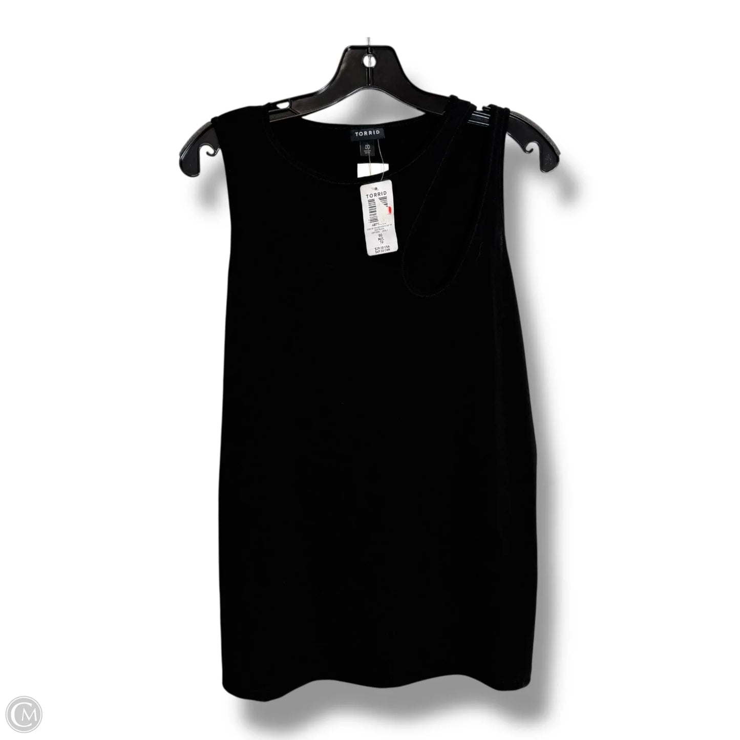 Top Sleeveless Basic By Torrid In Black, Size: L