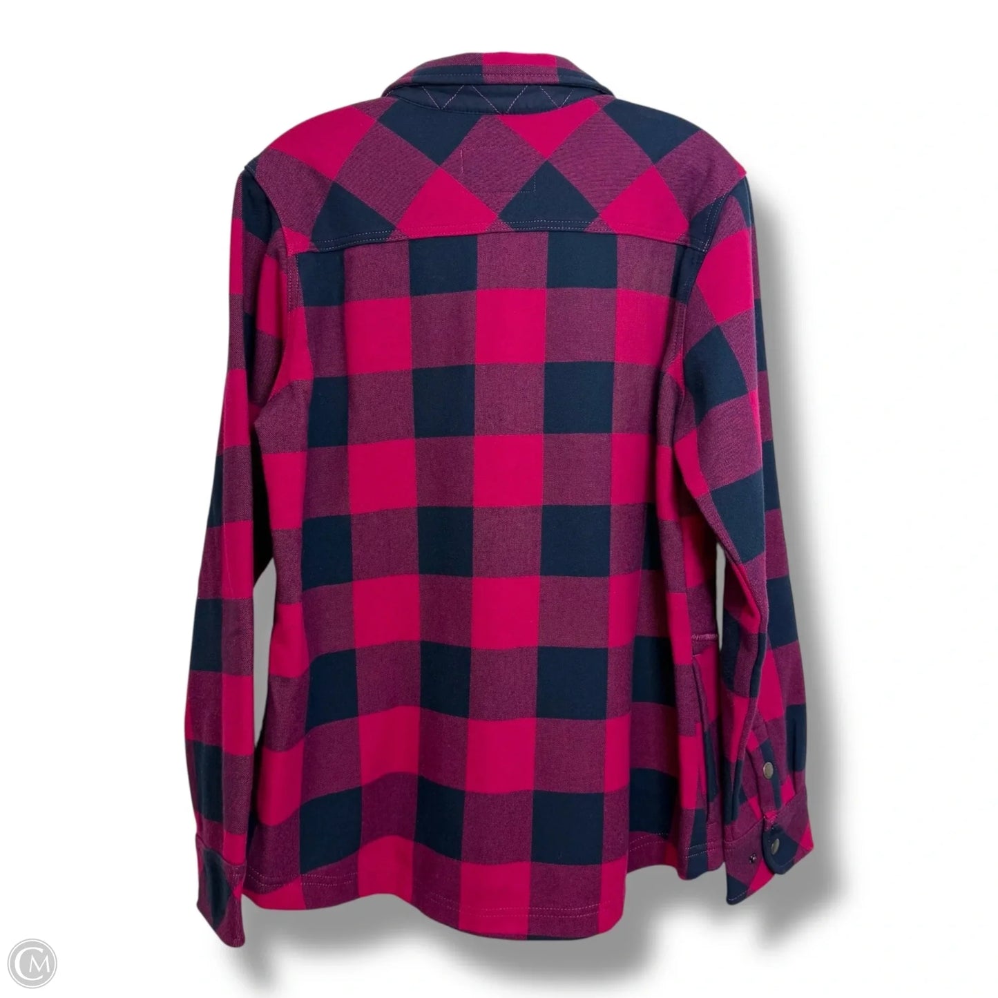 Jacket Shirt By Orvis In Plaid Pattern, Size: L