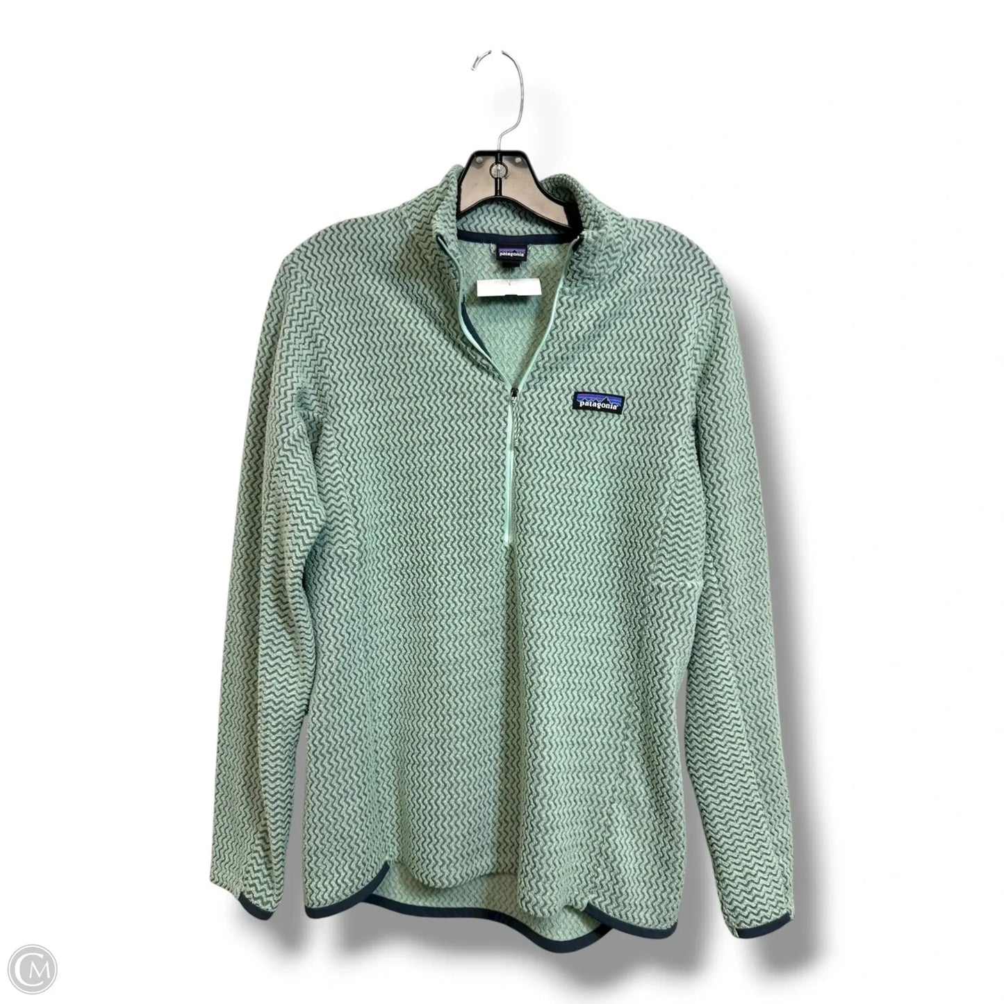 Top Long Sleeve By Patagonia In Green, Size: M