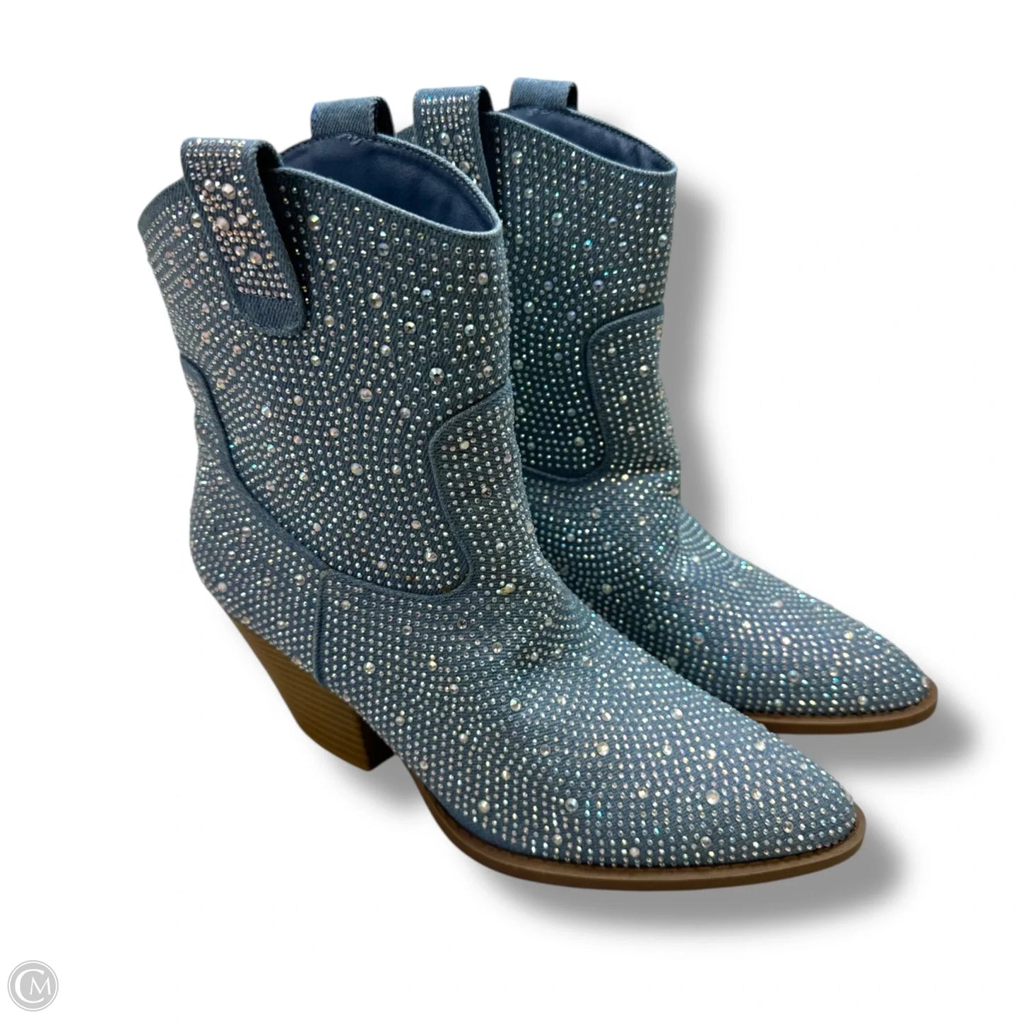 Boots Western By Forever In Blue, Size: 10