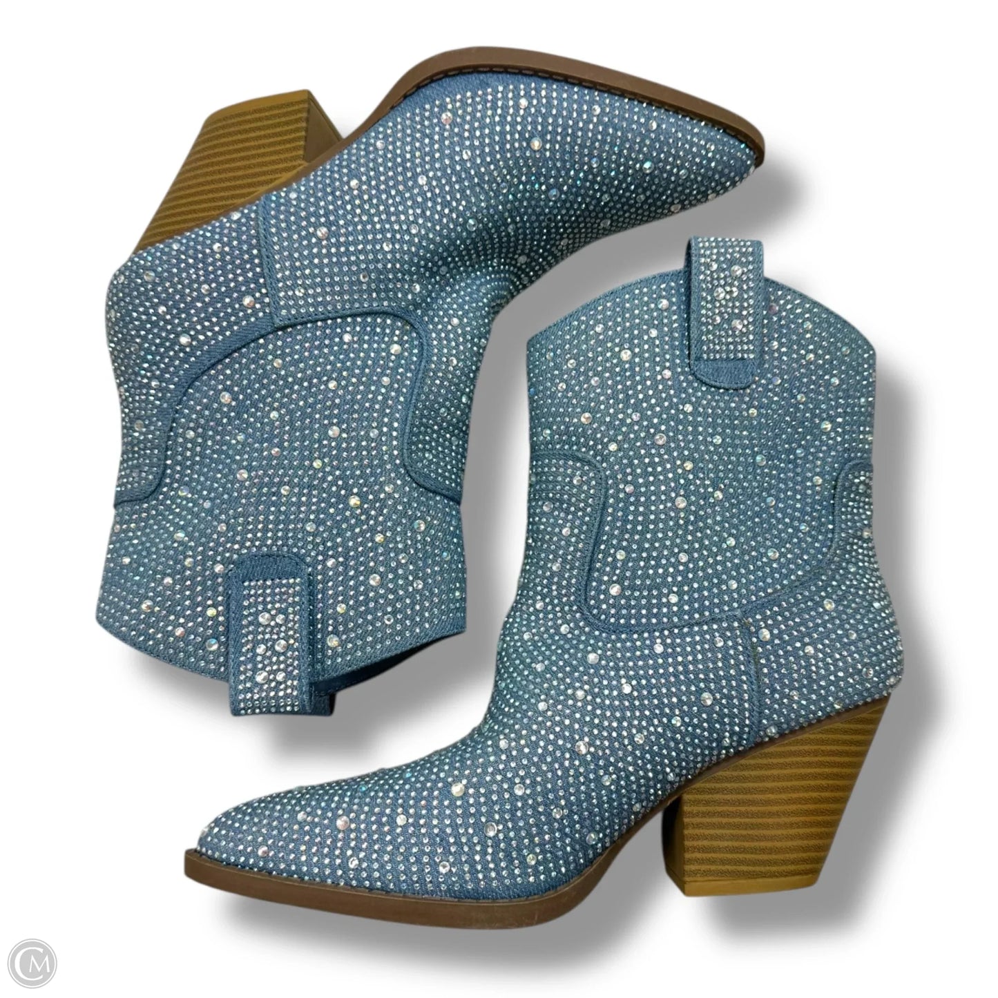 Boots Western By Forever In Blue, Size: 10