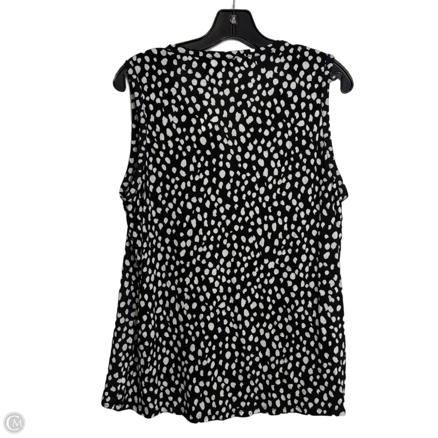 Top Sleeveless Basic By Loft In Polkadot Pattern, Size: M