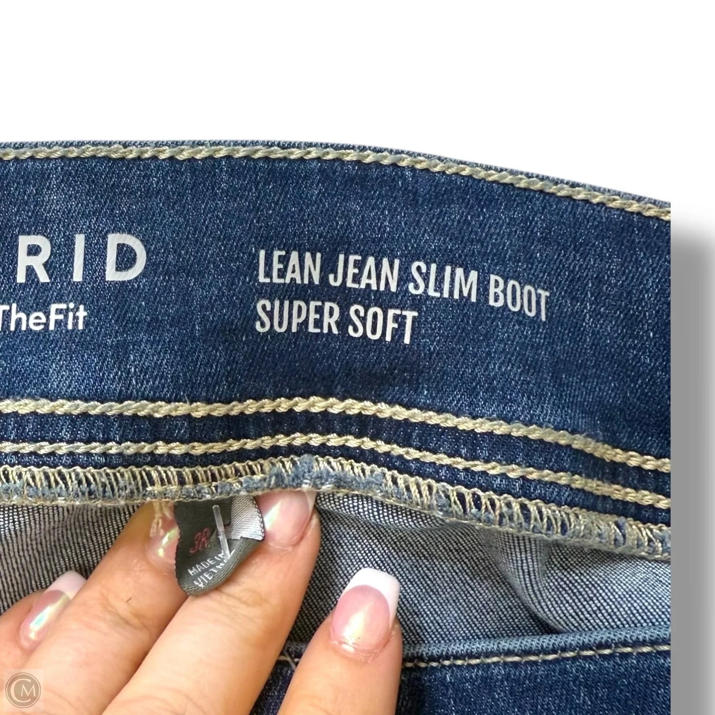 Jeans LEAN JEAN SLIM BOOT SUPER SOFT Cut By Torrid In Blue Denim, Size: 3x