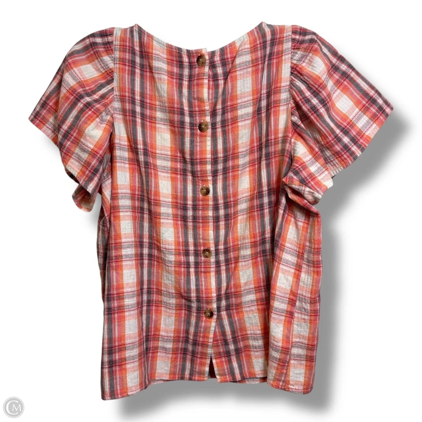 Top Short Sleeve By Loft In Red, Size: M