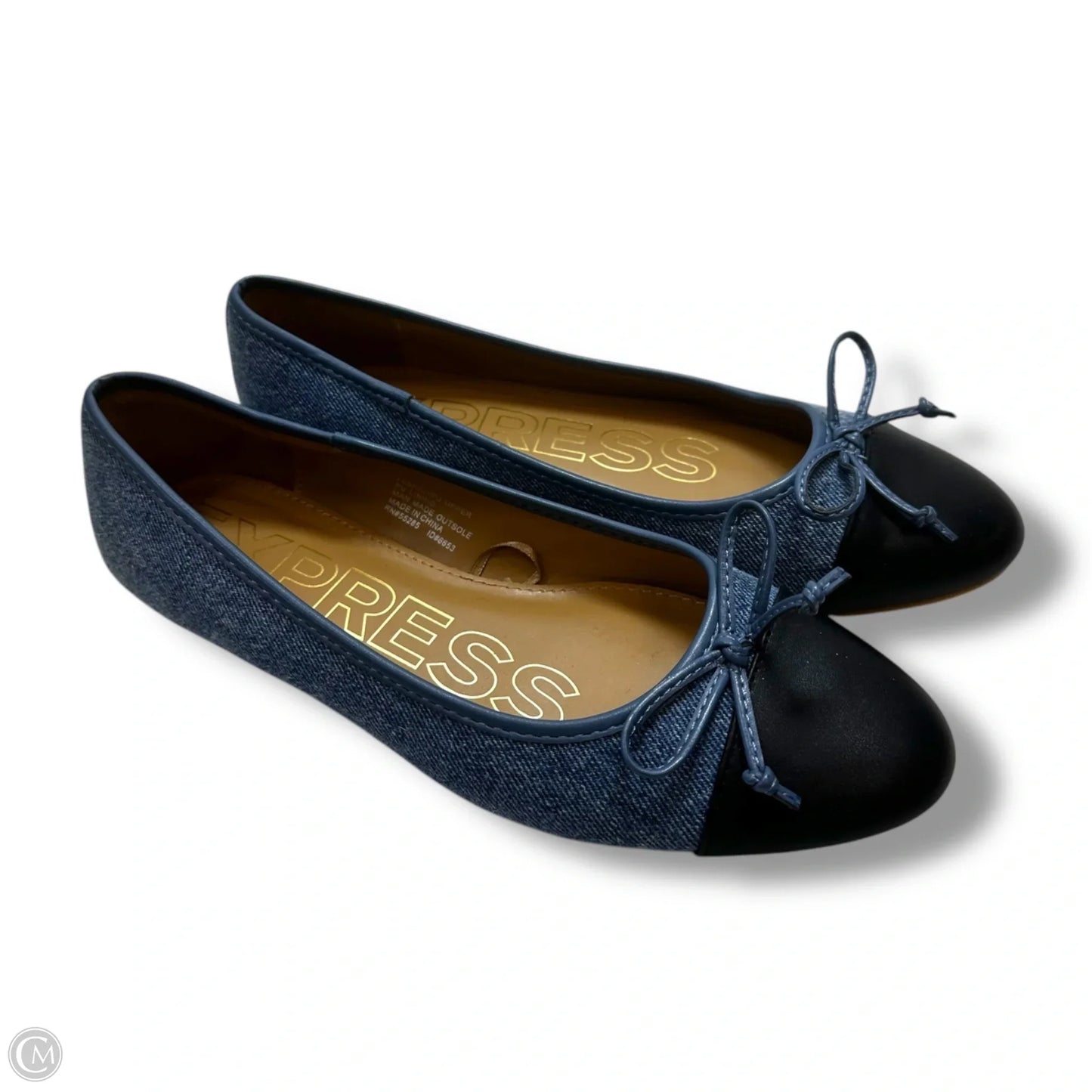 Shoes Flats By Express In Blue Denim, Size: 7