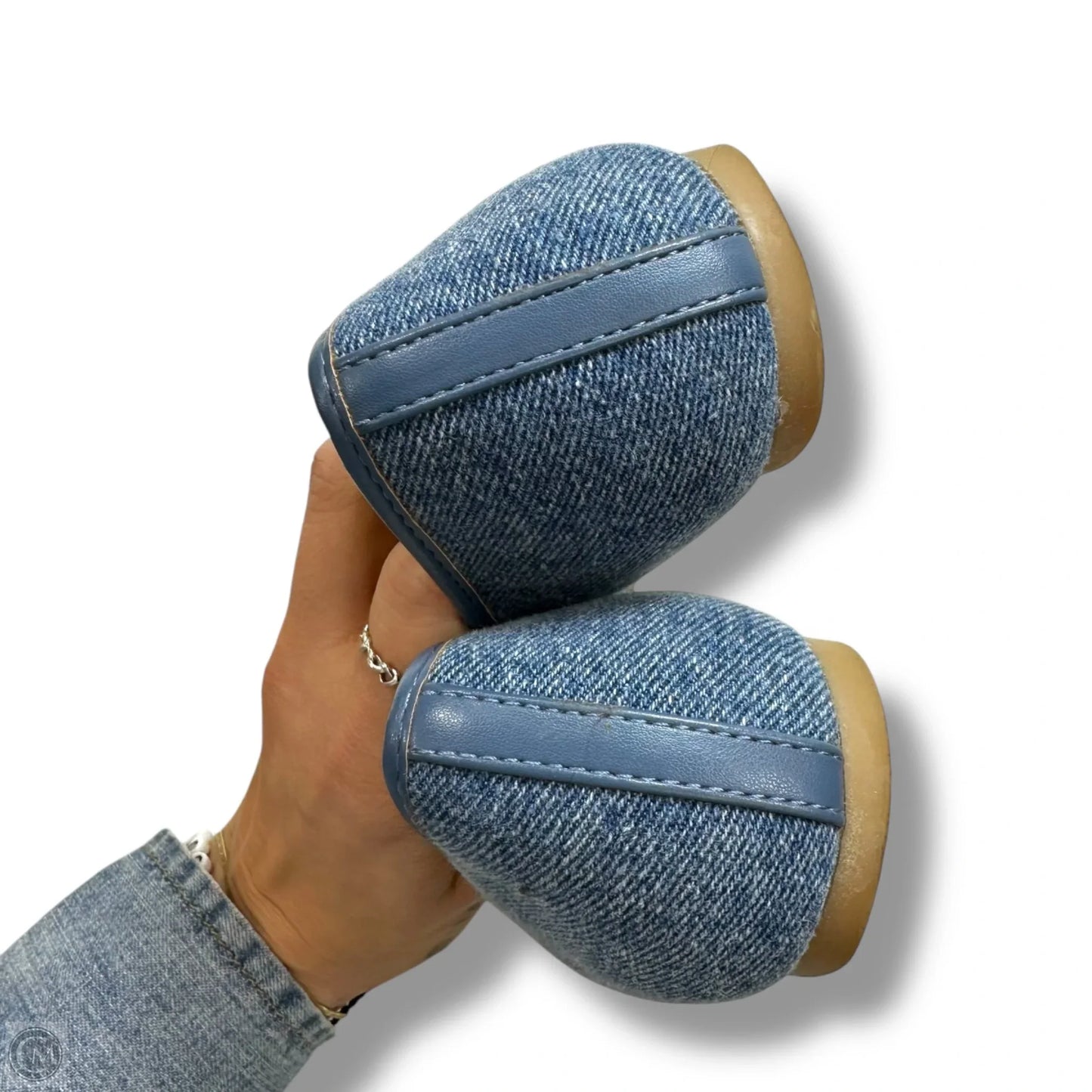 Shoes Flats By Express In Blue Denim, Size: 7