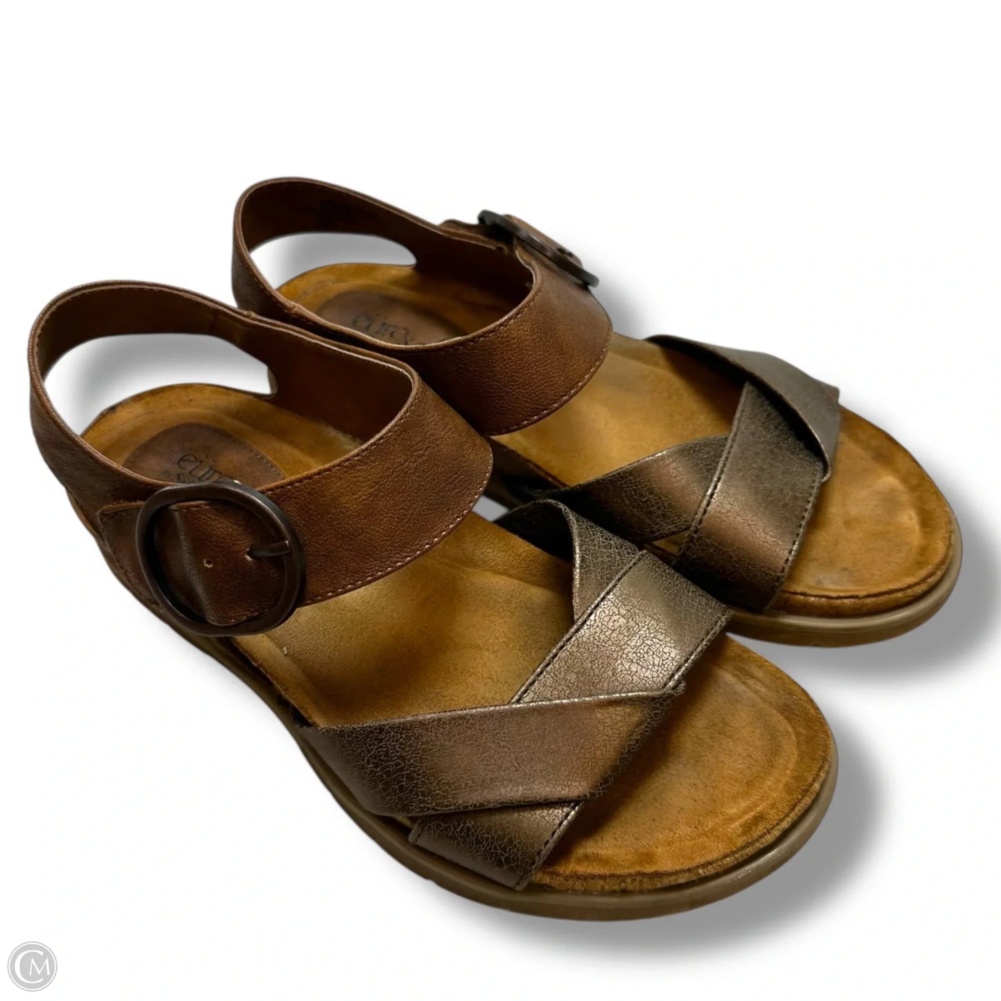 Sandals Flats By Sofft In Brown, Size: 7.5