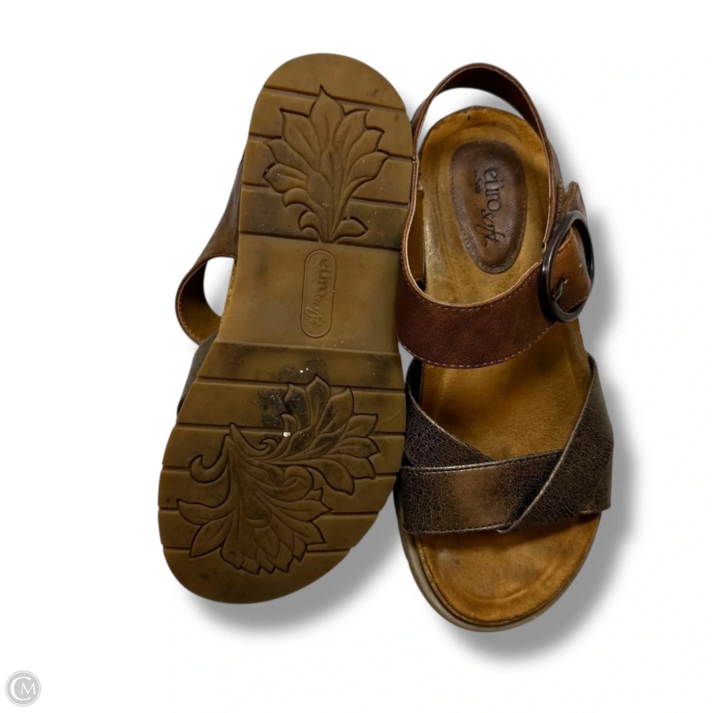 Sandals Flats By Sofft In Brown, Size: 7.5