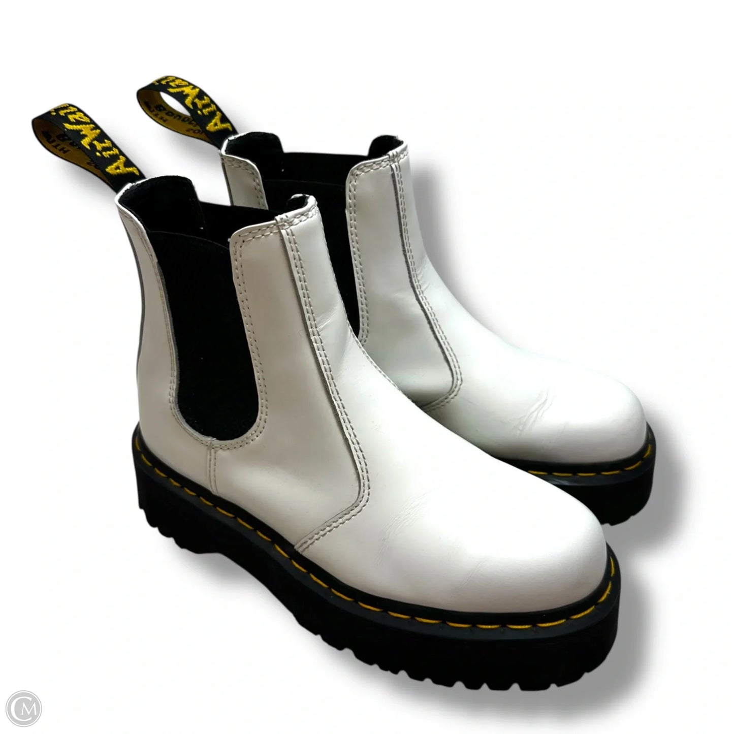 Boots Combat By Dr Martens In White, Size: 8