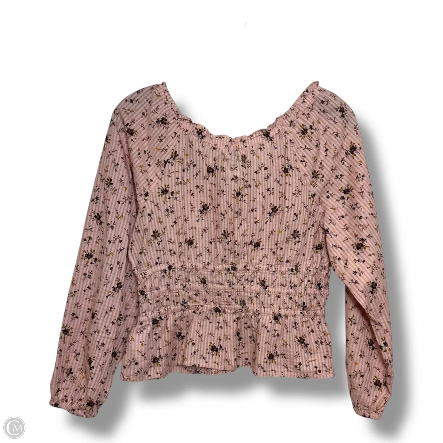 Top Long Sleeve By Madewell In Pink, Size: S