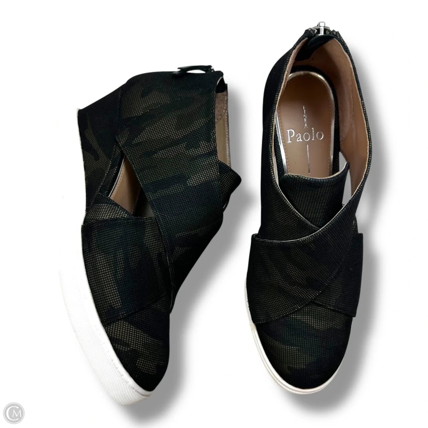 Shoes Sneakers By Linea Paolo In Camouflage Print, Size: 7.5