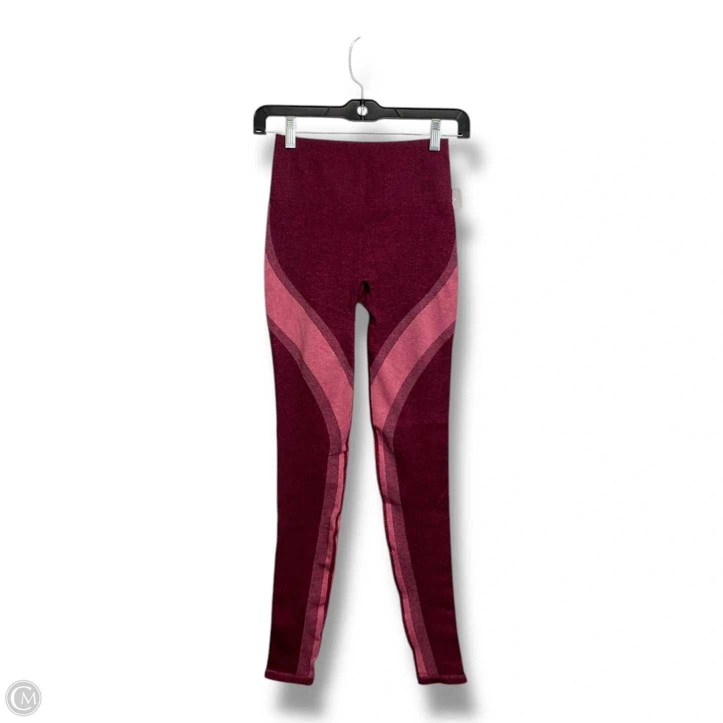 Athletic Leggings By Fabletics In Maroon, Size: Xs