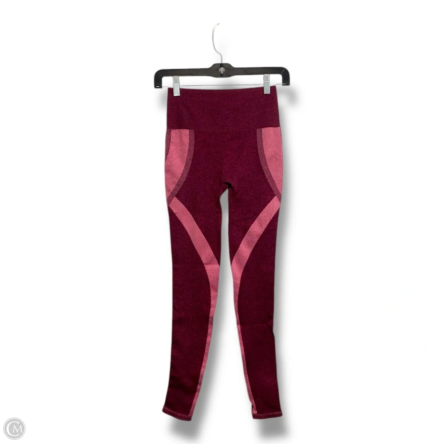 Athletic Leggings By Fabletics In Maroon, Size: Xs