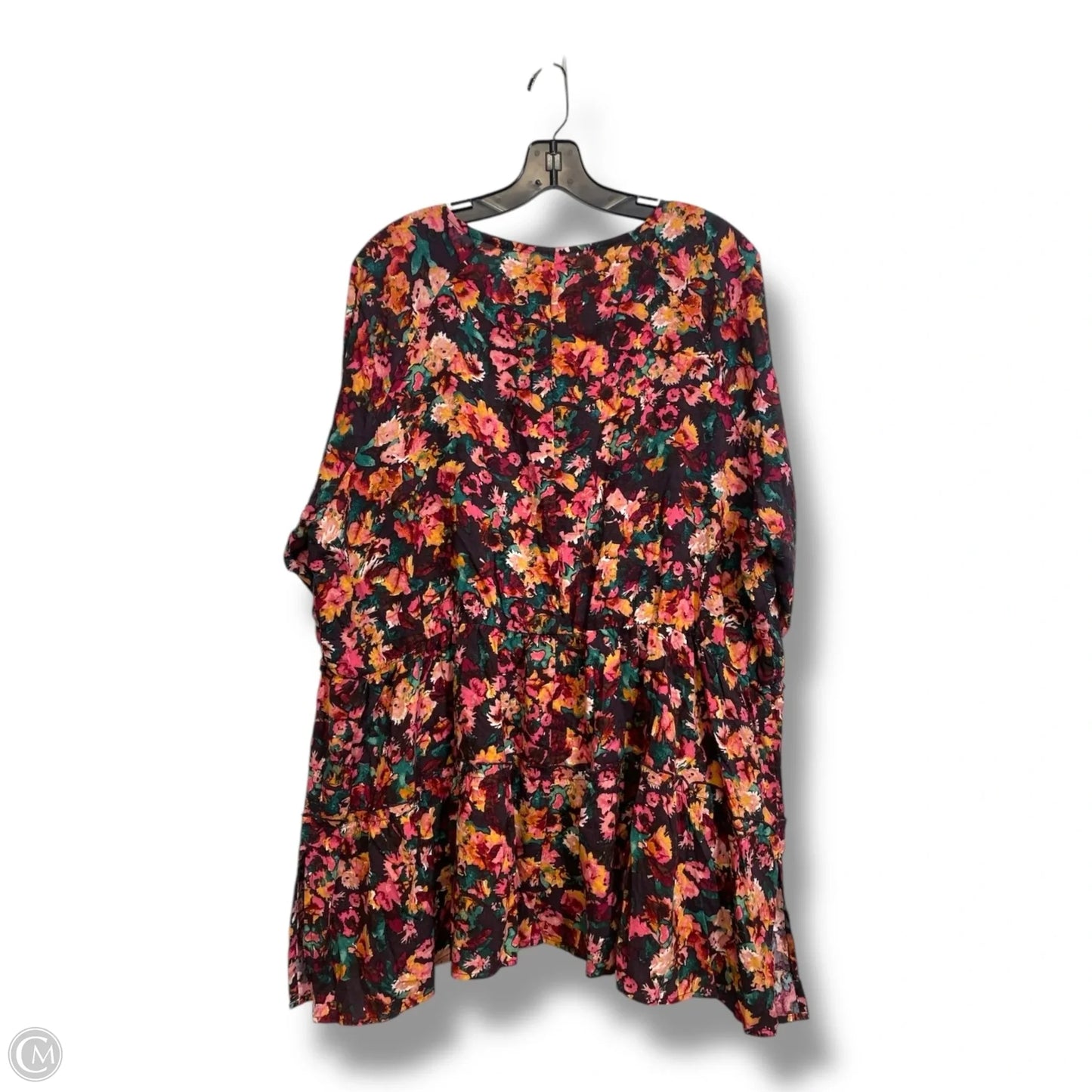 Tunic Long Sleeve By Maurices In Floral Print, Size: 2x