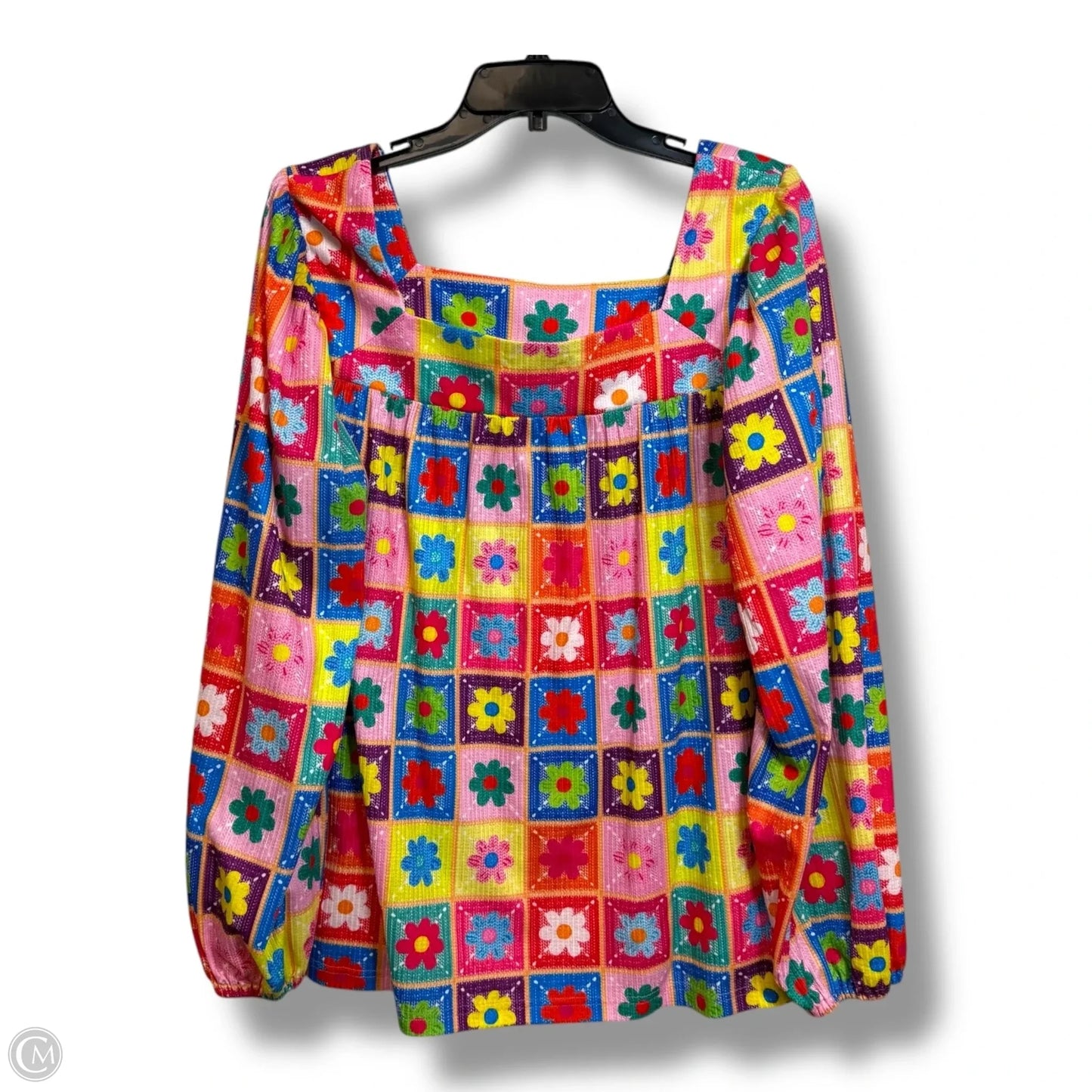 Blouse Long Sleeve By Clothes Mentor In Floral Print, Size: Xl