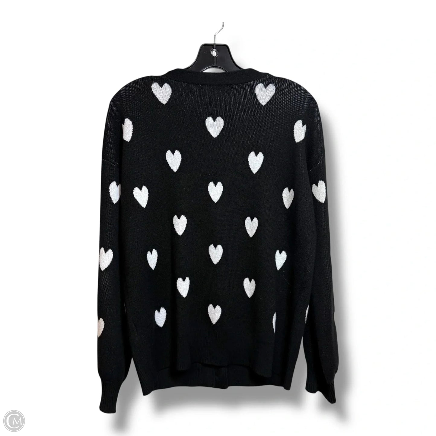 Cardigan By Cable And Gauge In Black & White, Size: M