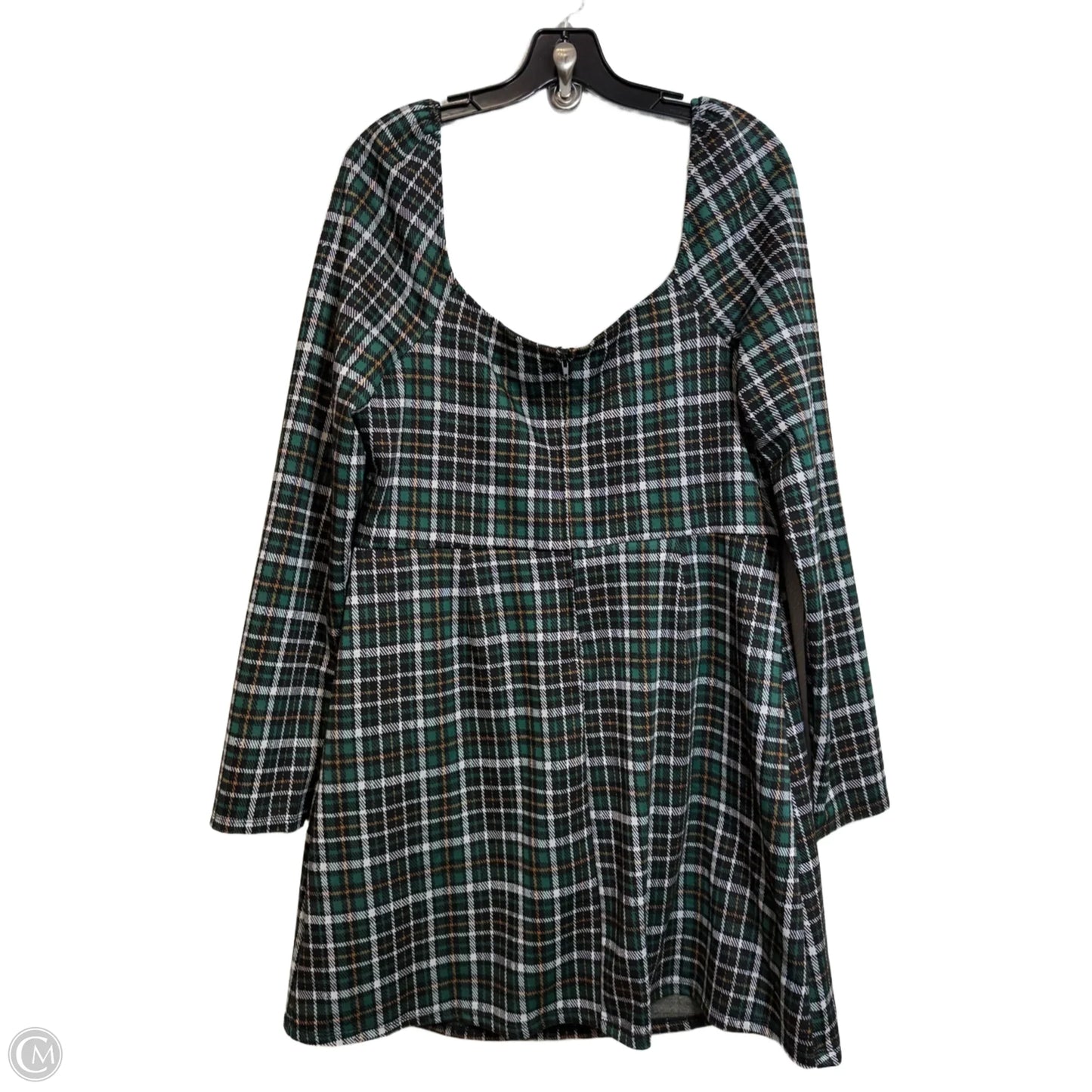 Dress Casual Short By Francesca's In Plaid Pattern, Size: Xl