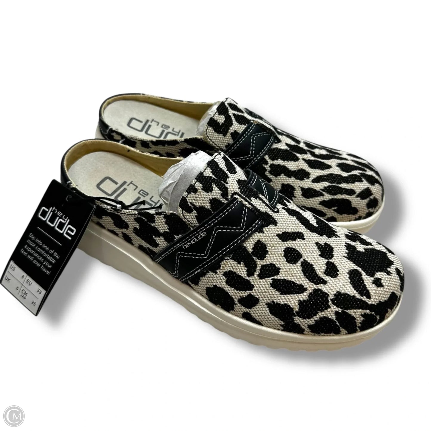 Shoes Flats By Hey Dude In Animal Print, Size: 8