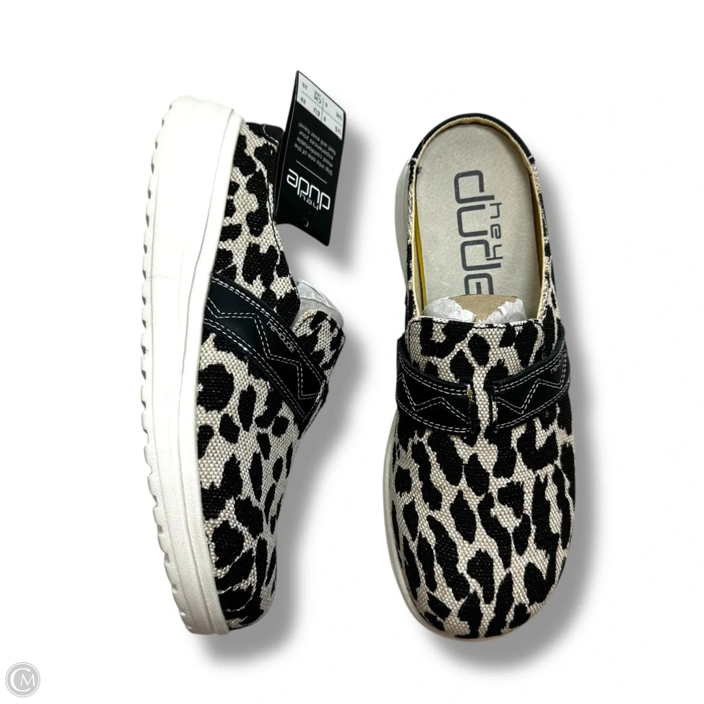 Shoes Flats By Hey Dude In Animal Print, Size: 8
