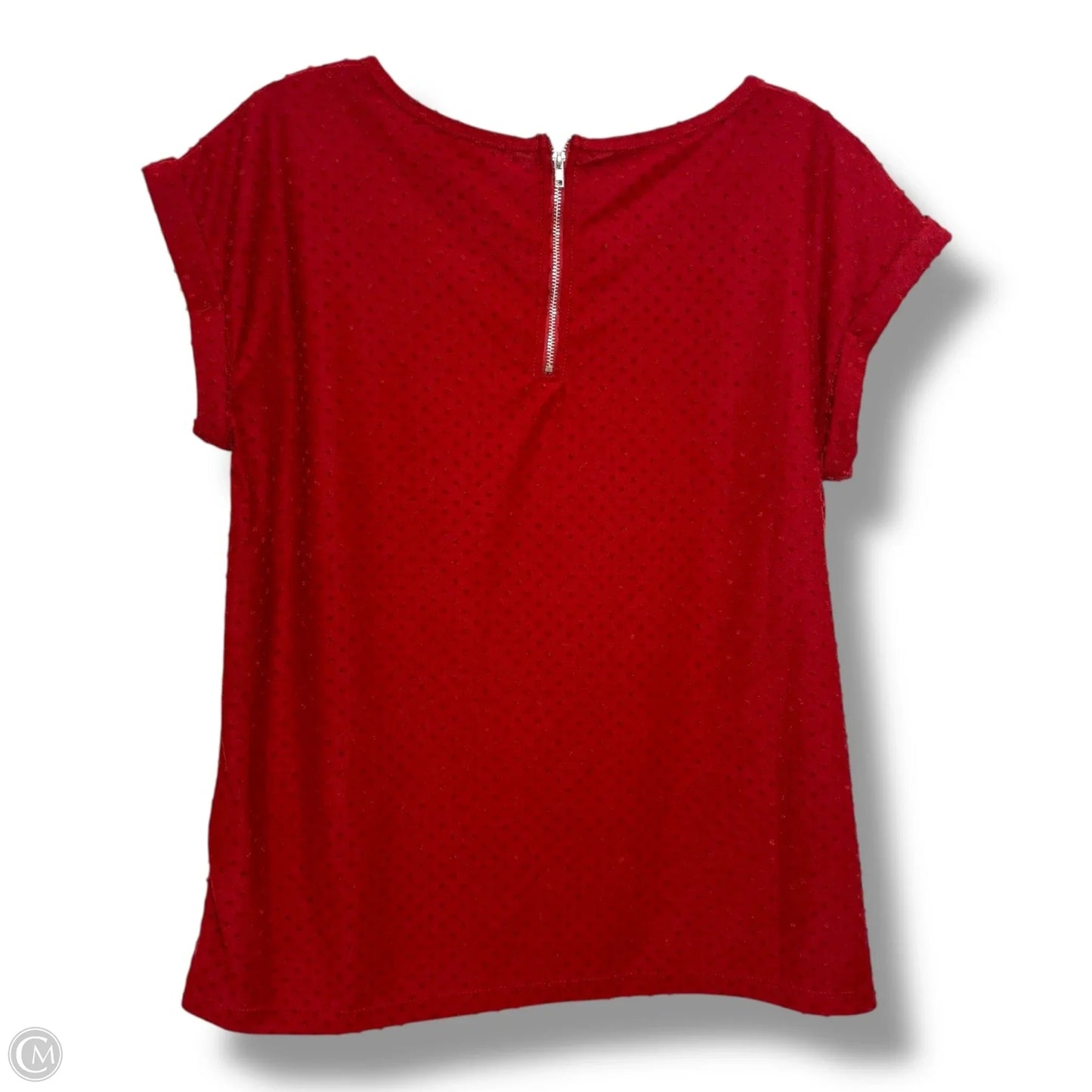 Top Short Sleeve By Rose And Olive In Red, Size: M