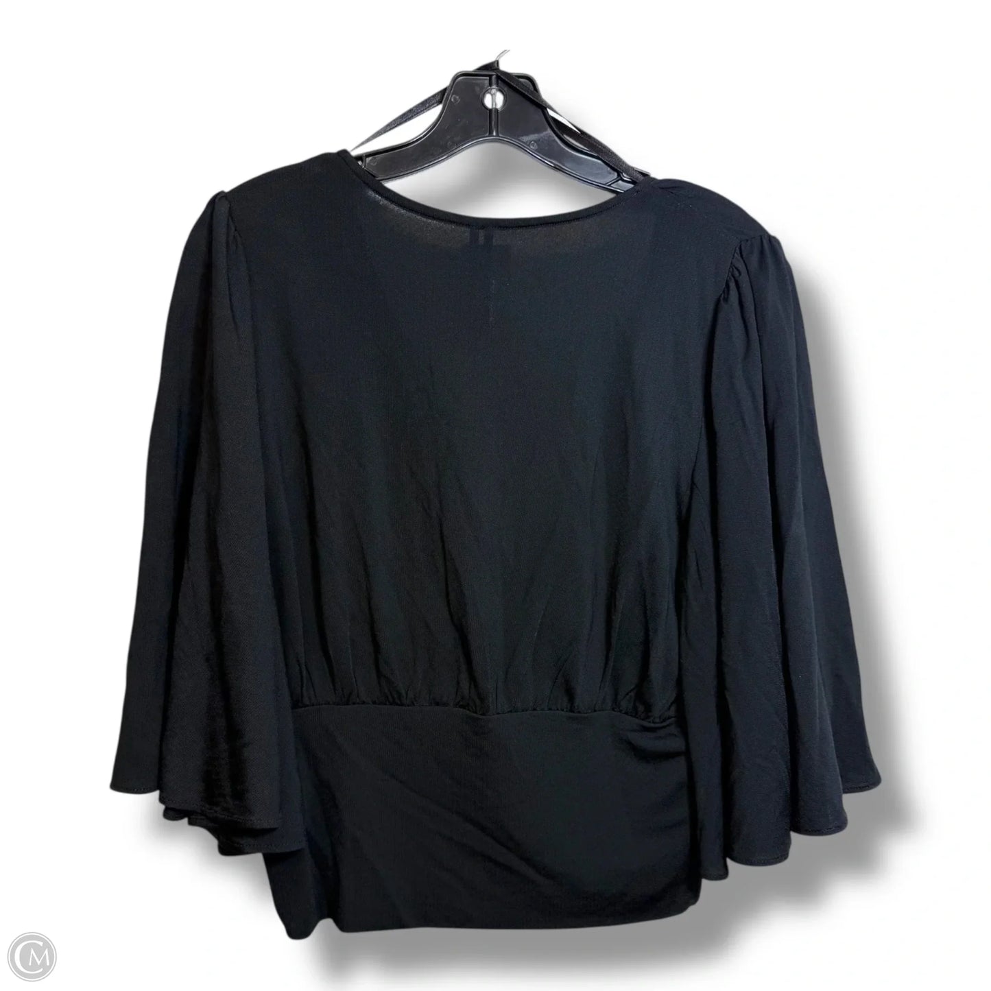 Top 3/4 Sleeve By Anthropologie In Black, Size: S