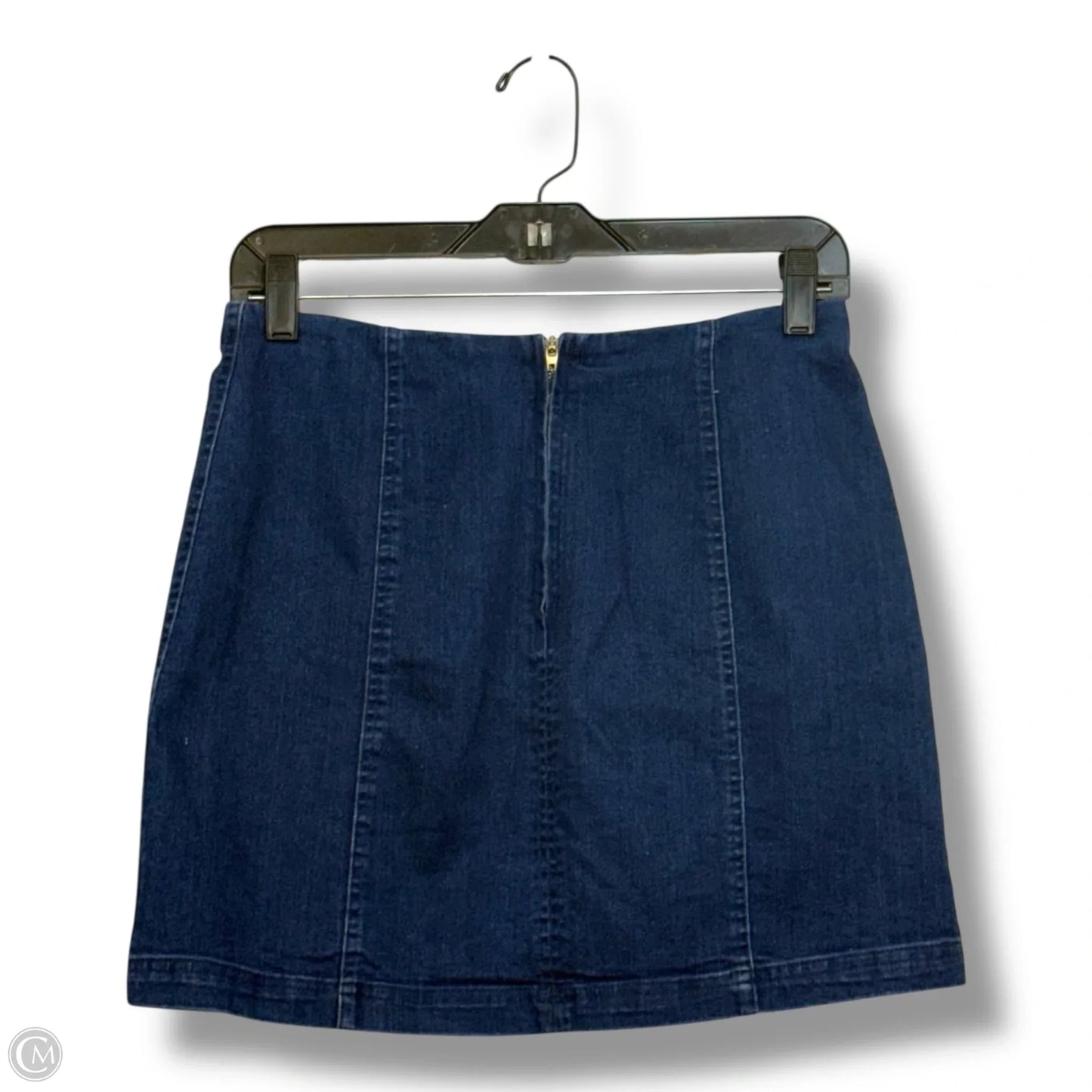 Skirt Mini & Short By Altard State In Blue Denim, Size: M