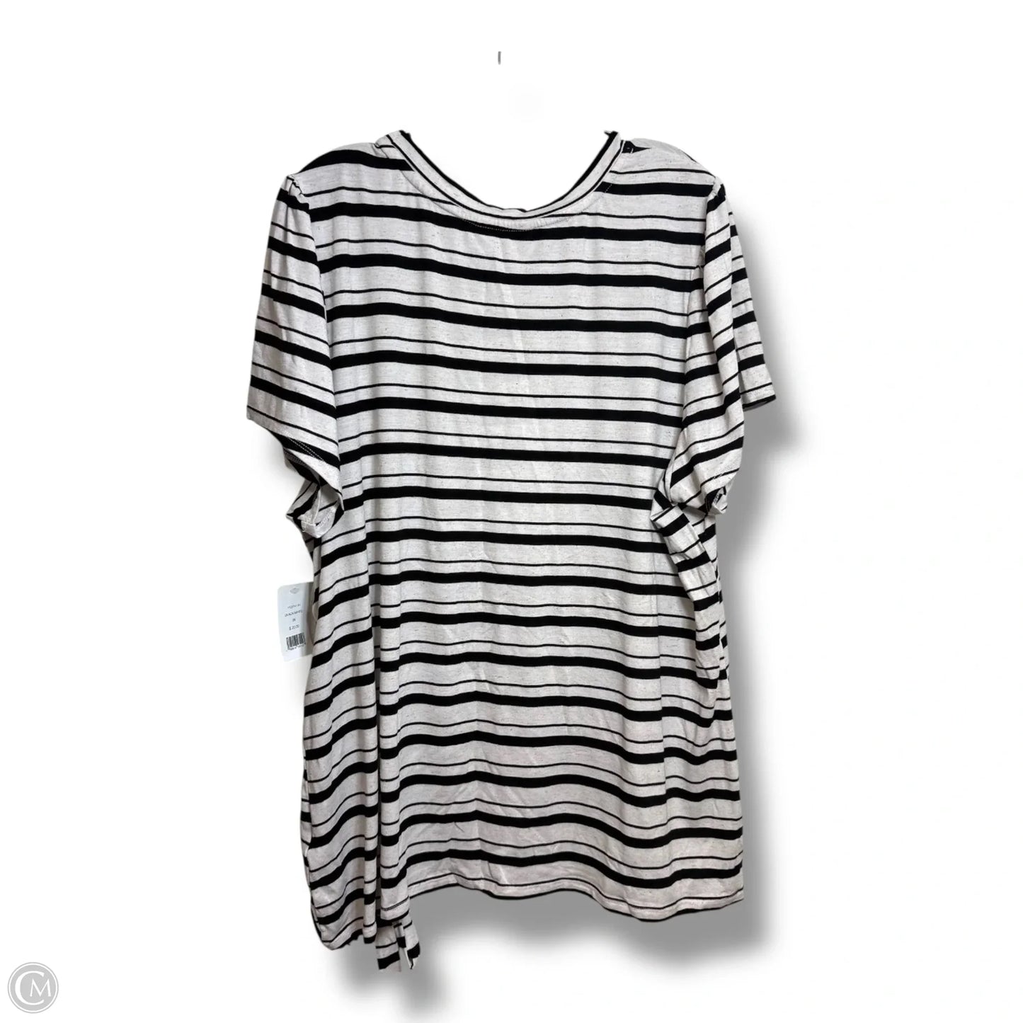Top Short Sleeve By Cmf In Striped Pattern, Size: 2x