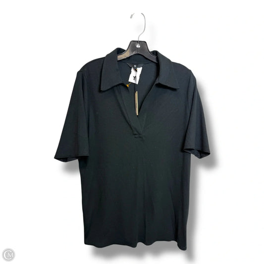 Top Short Sleeve By Banana Republic In Black, Size: Xl
