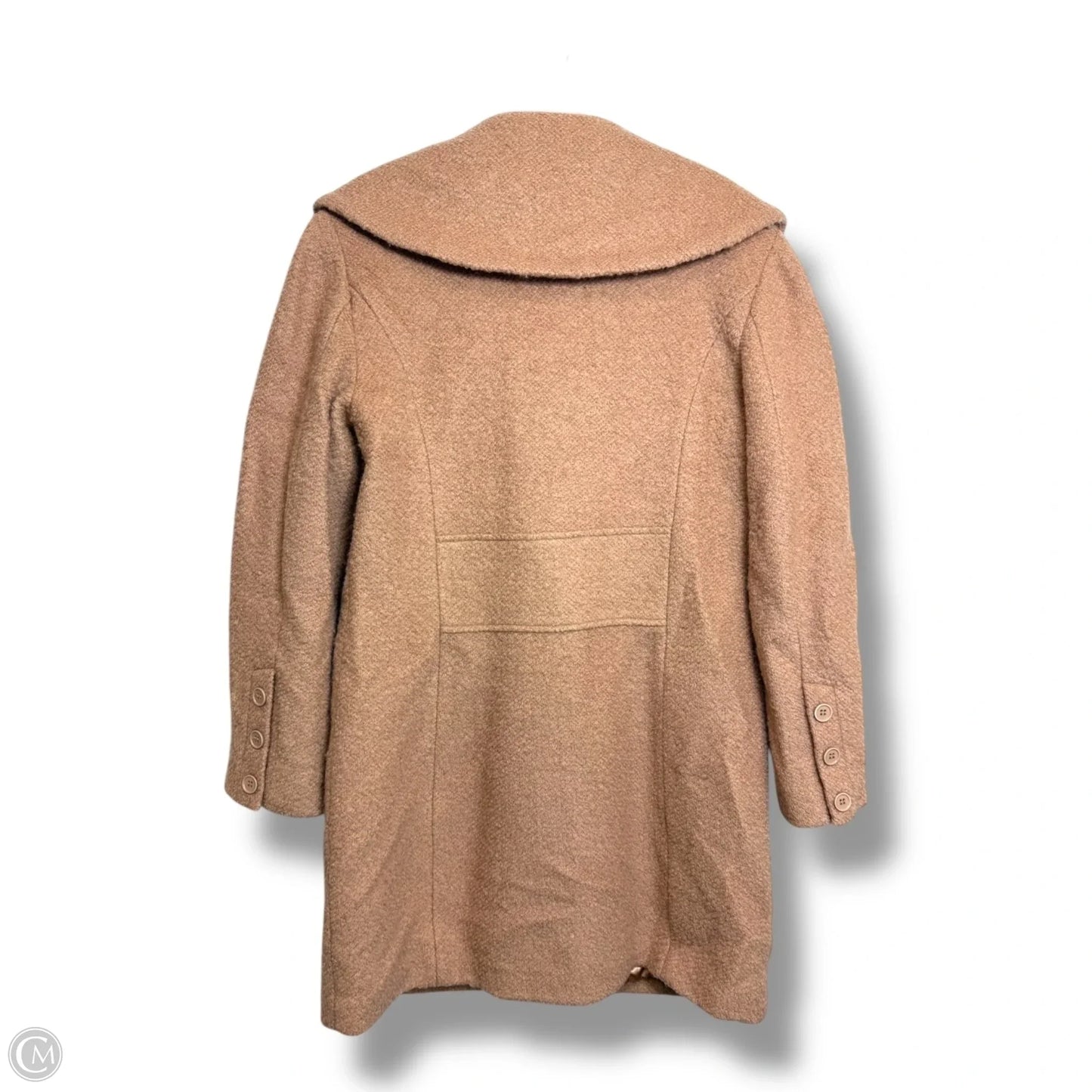 Coat Faux Fur & Sherpa By Iman Hsn In Tan, Size: S