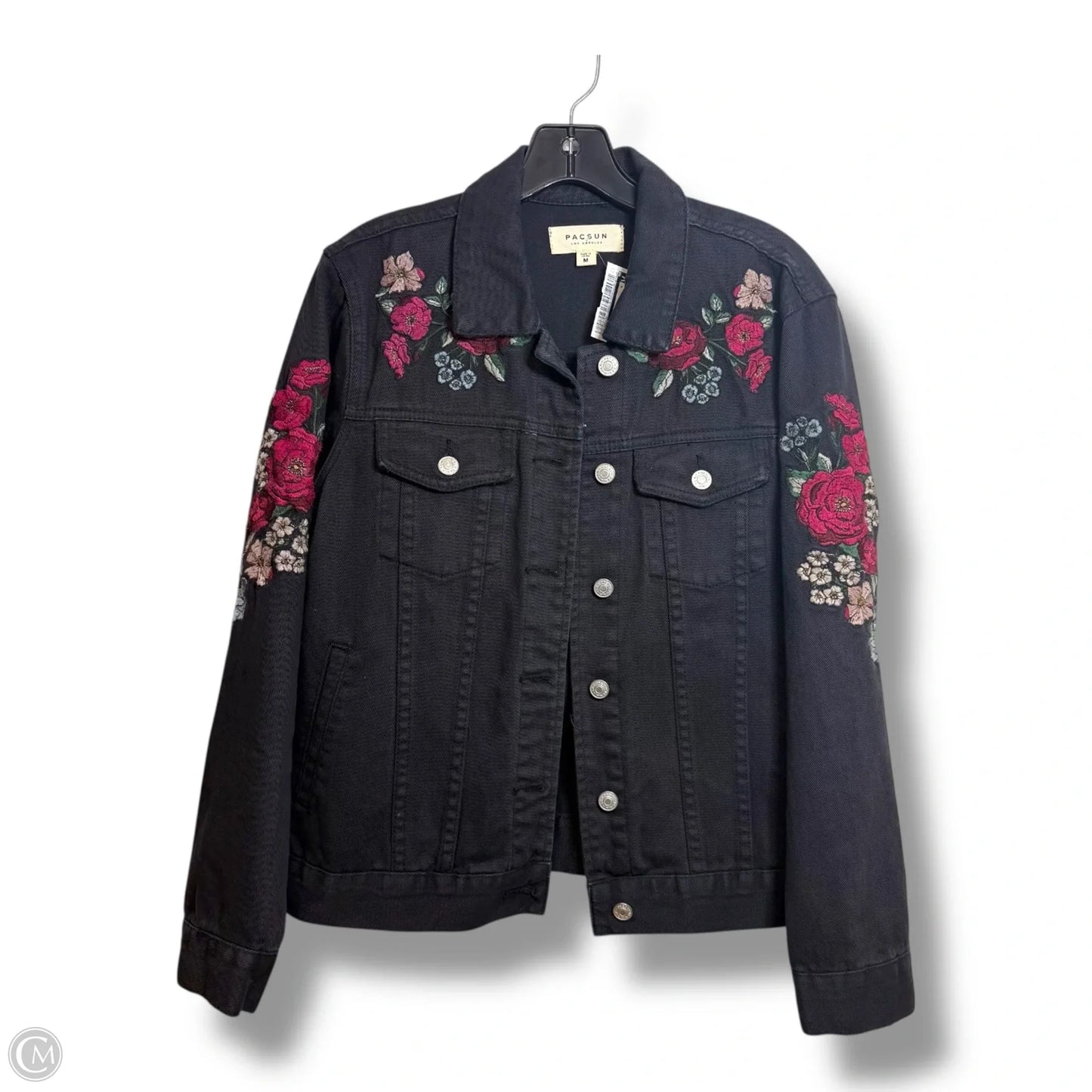 Jacket Denim By Pacsun In Black, Size: M