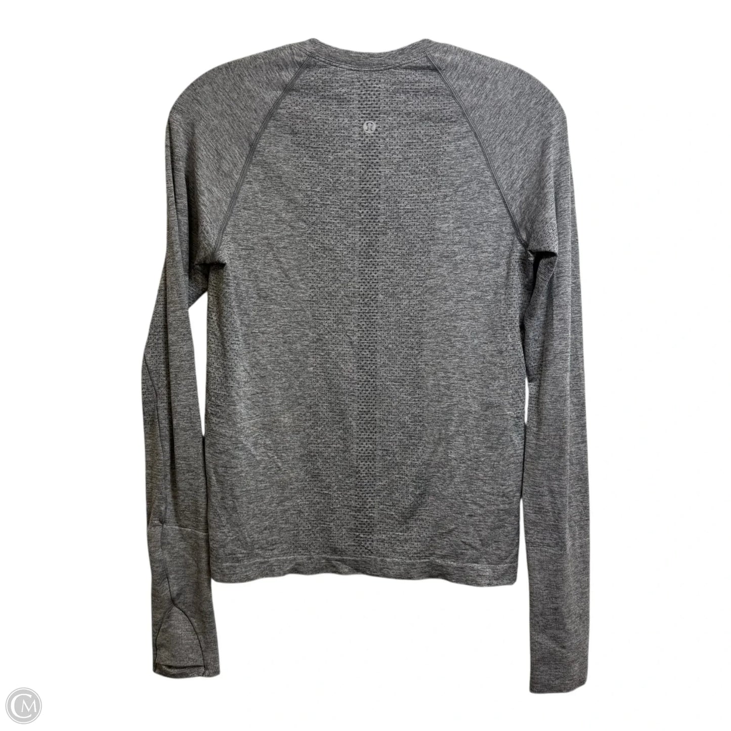 Athletic Top Long Sleeve Crewneck By Lululemon In Grey, Size: 6