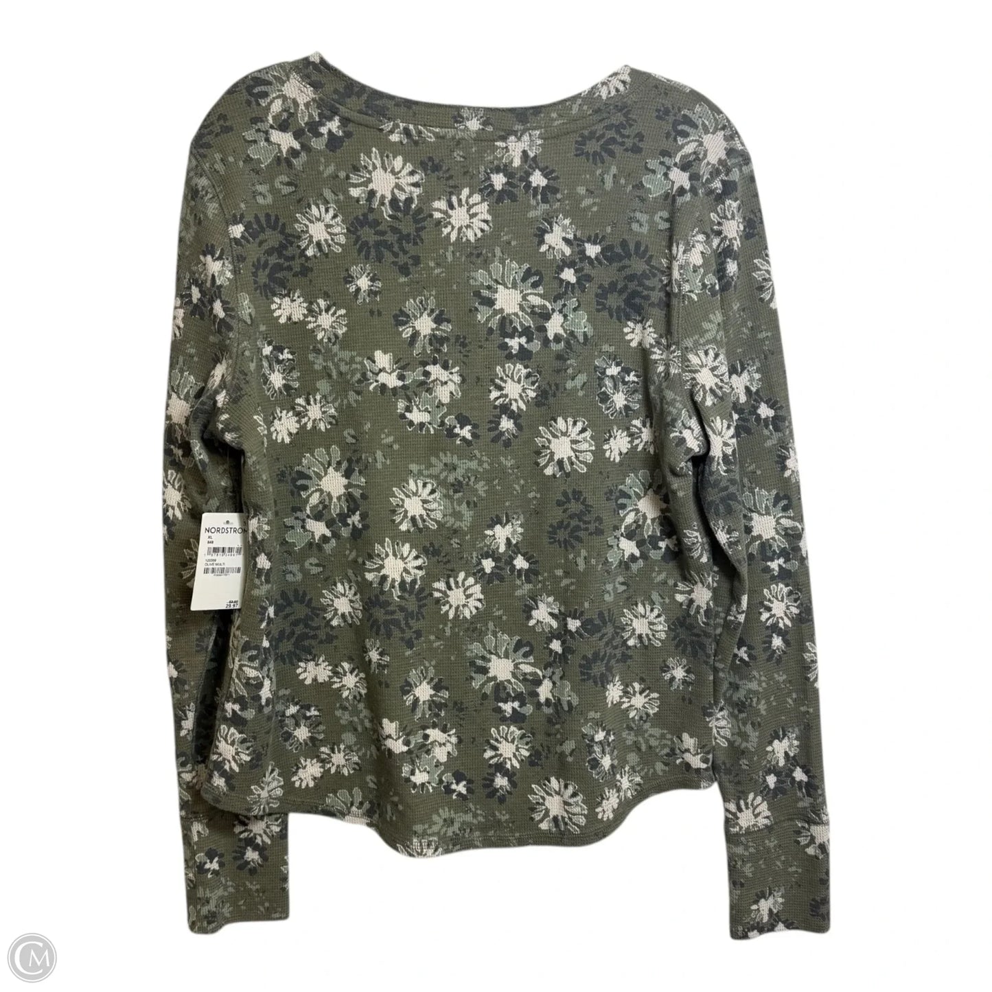 Top Long Sleeve By Lucky Brand In Floral Print, Size: Xl