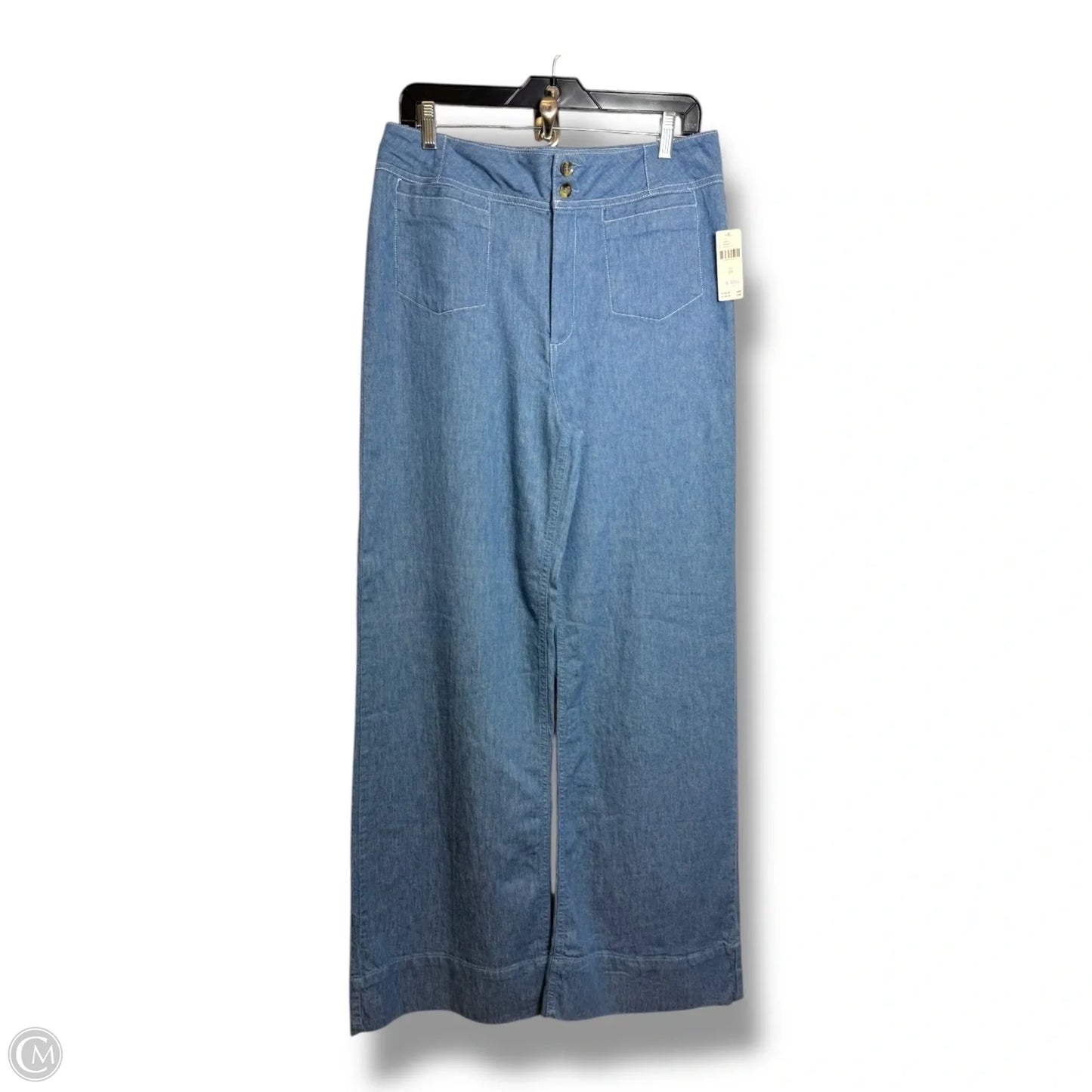 Jeans Wide Leg By Pilcro In Blue Denim, Size: 8