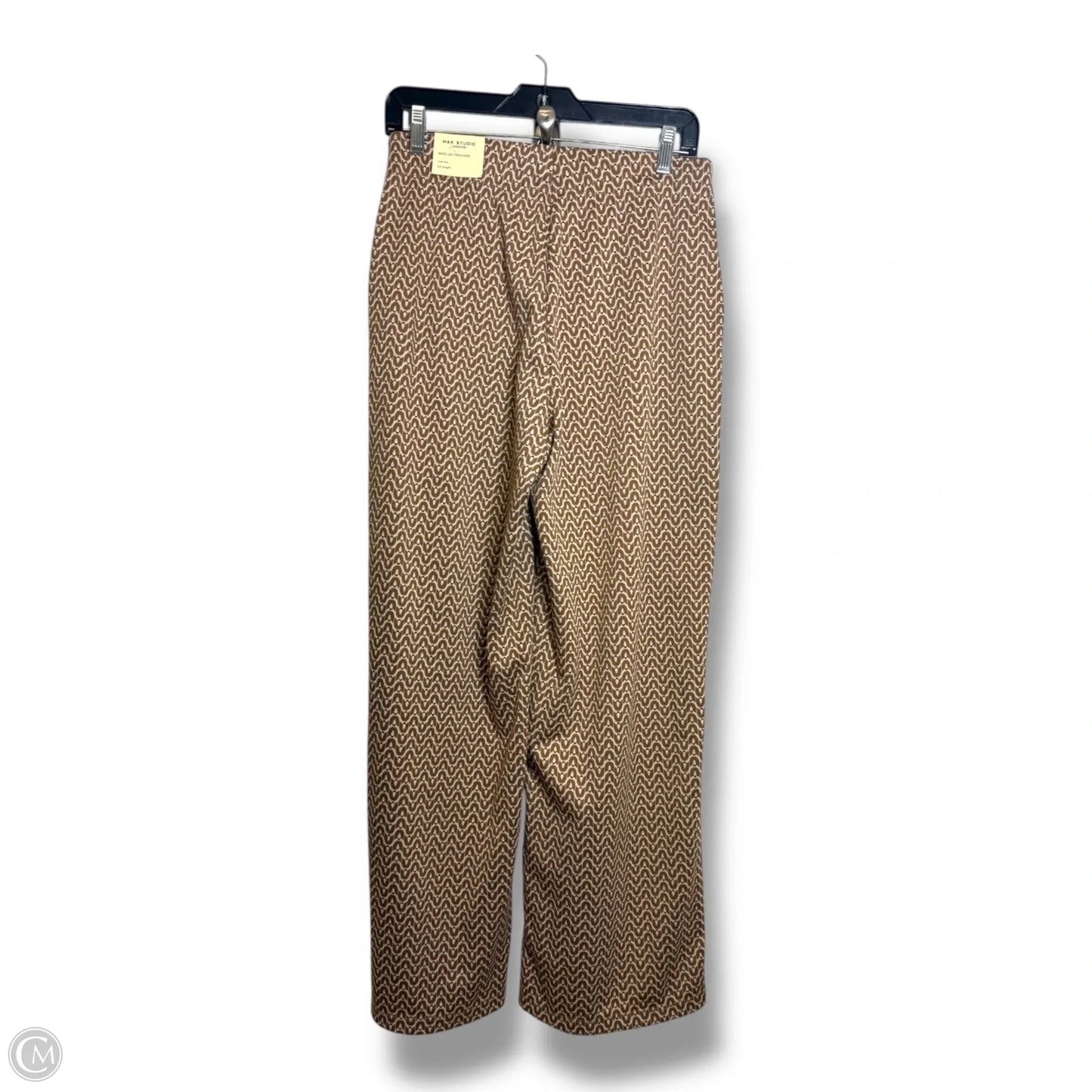 Wide leg trousers By Max Studio In Brown, Size: M