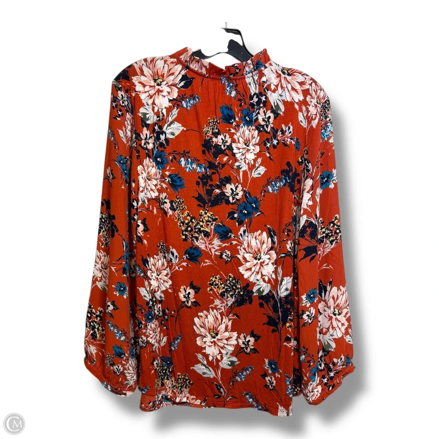 Top Long Sleeve By Loft In Orange, Size: L