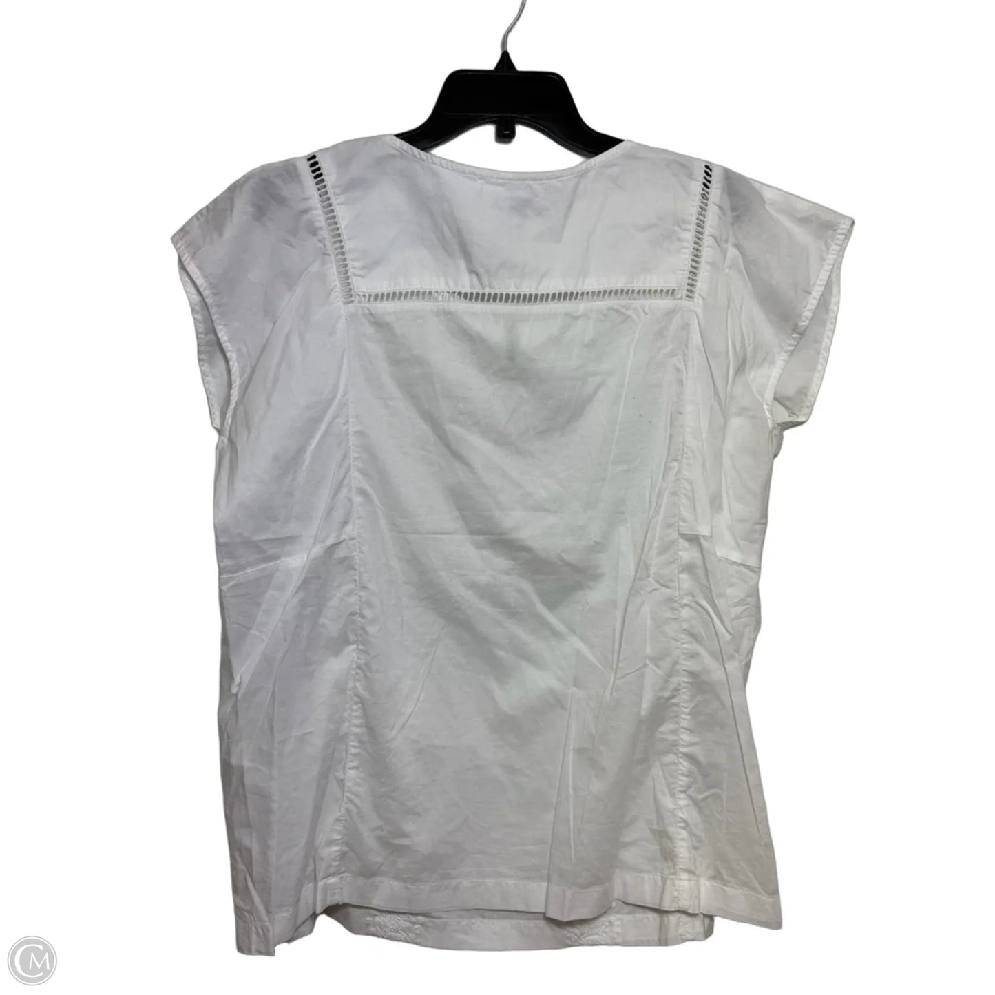 Top Sleeveless By Gap In White, Size: L