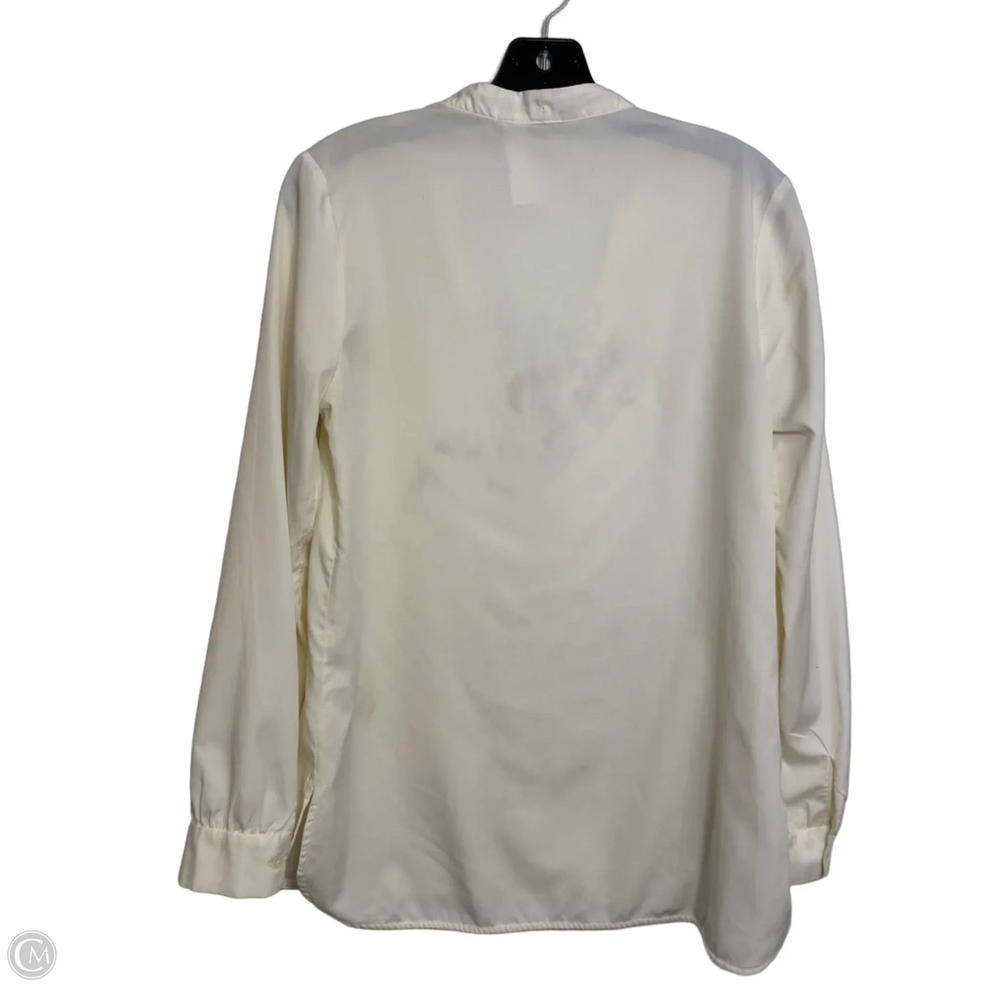 Top Long Sleeve By Banana Republic In Cream, Size: Xs