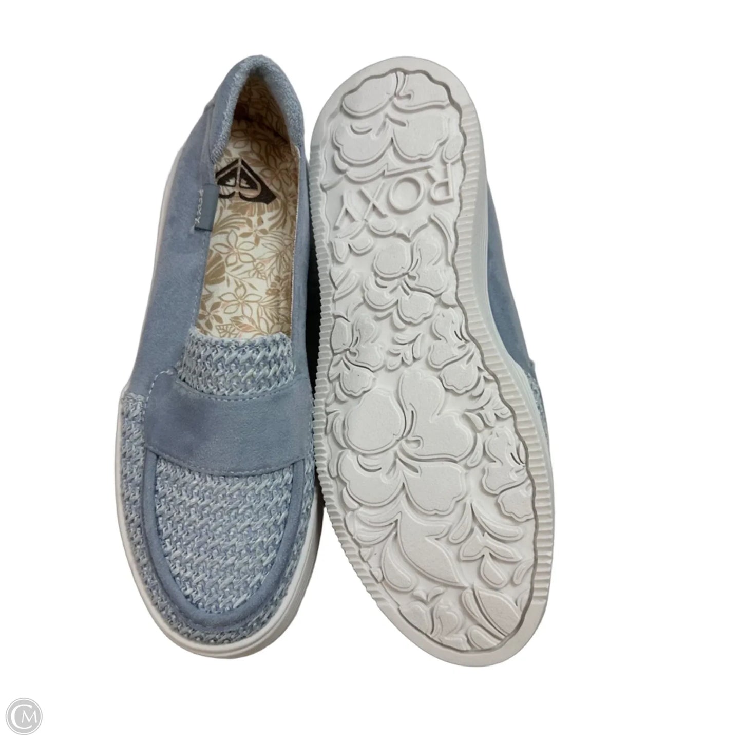 Shoes Flats By Roxy In Blue, Size: 7.5