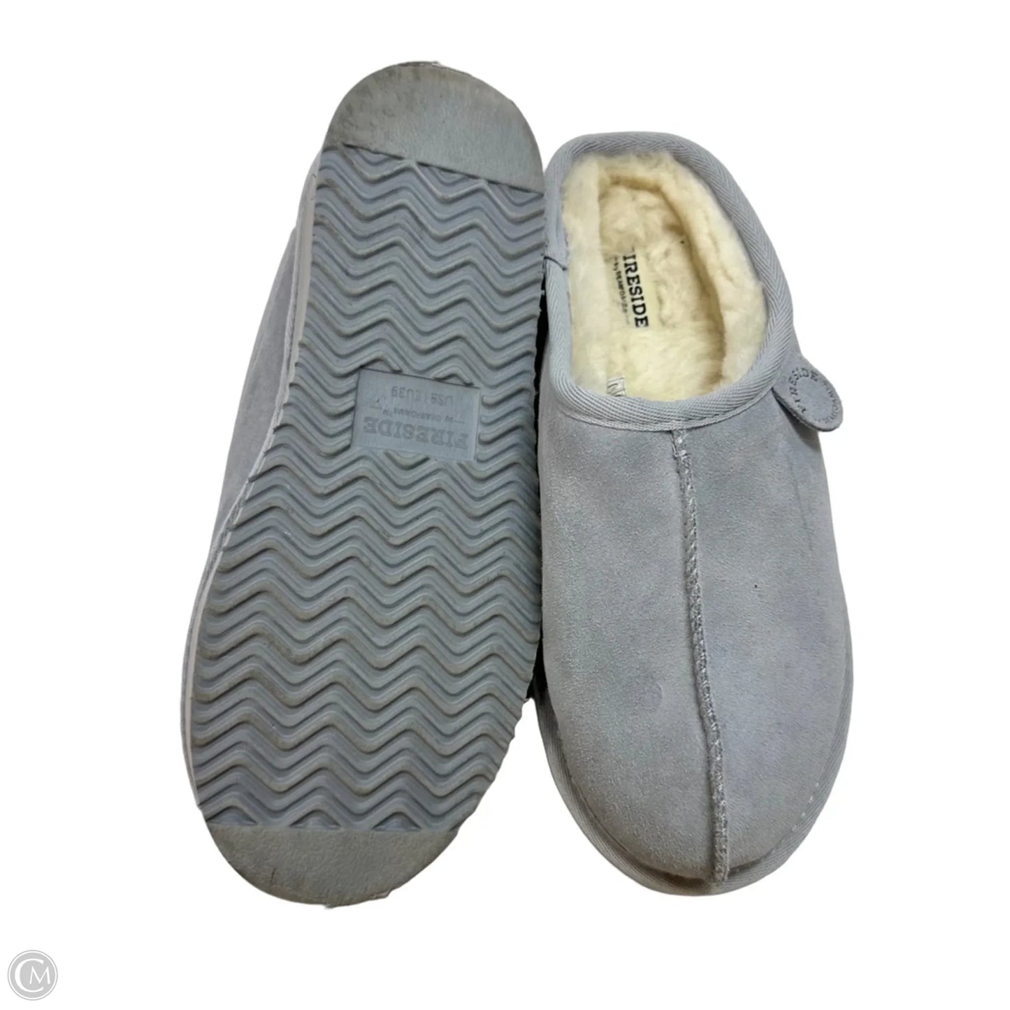 Slippers By Clothes Mentor In Grey, Size: 8